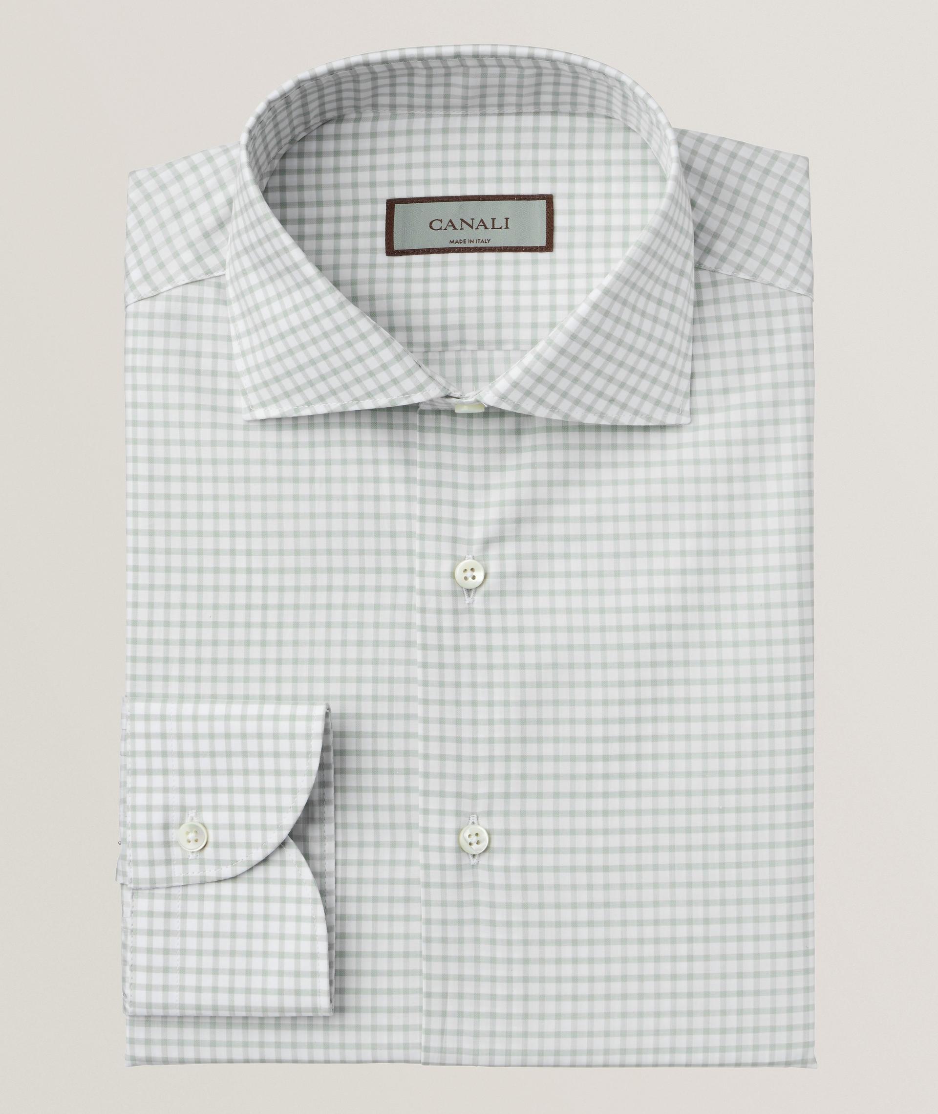 Chemise habillée à motif quadrillé de coupe amincie image 0