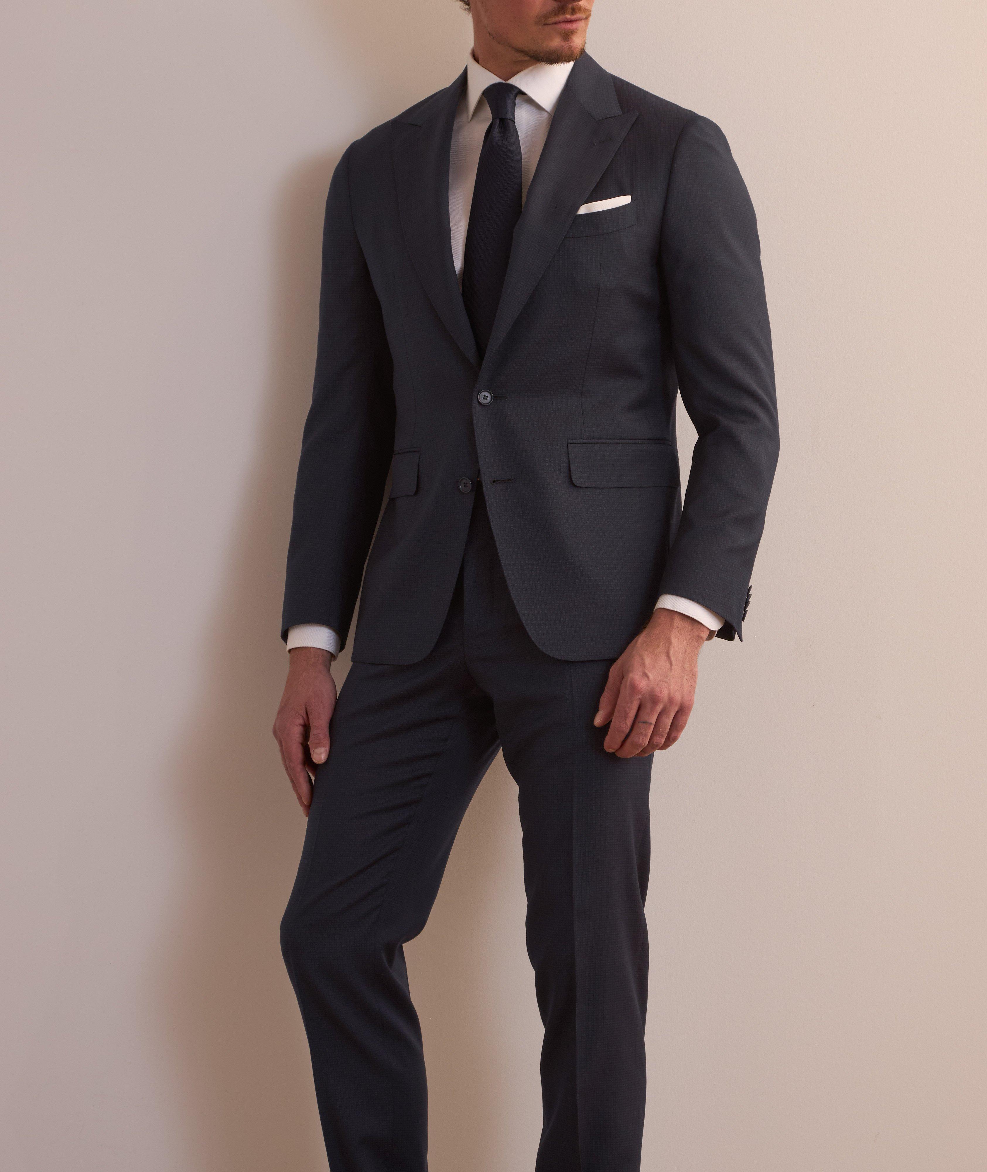 Micro-Check Wool Suit image 1