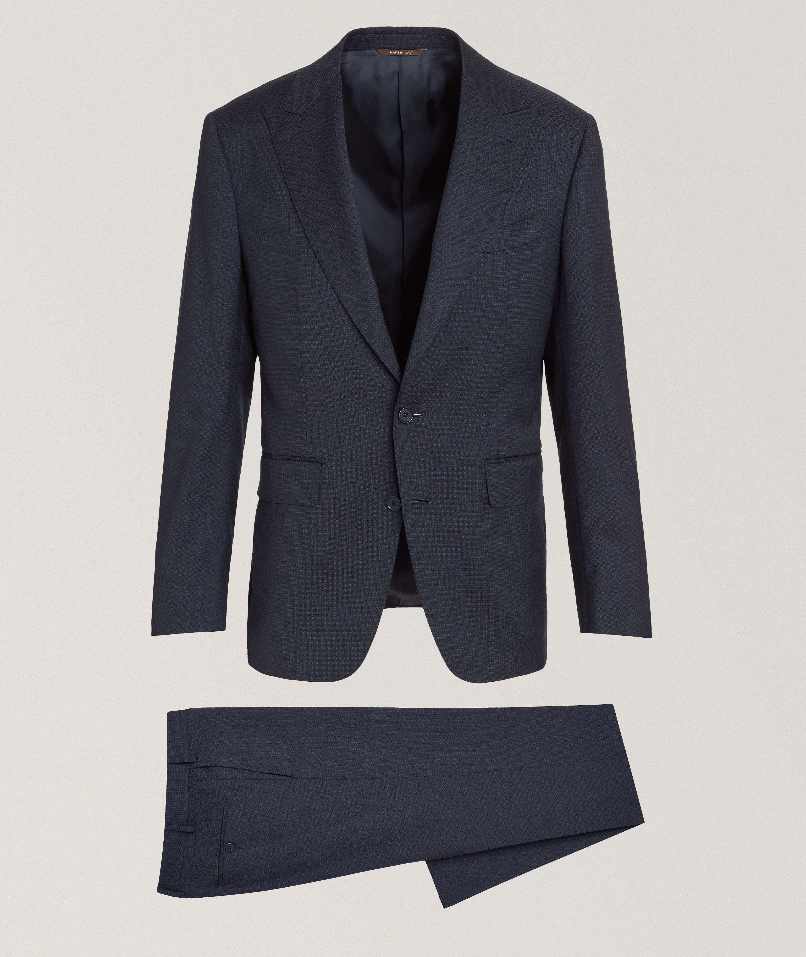 Micro-Check Wool Suit image 0