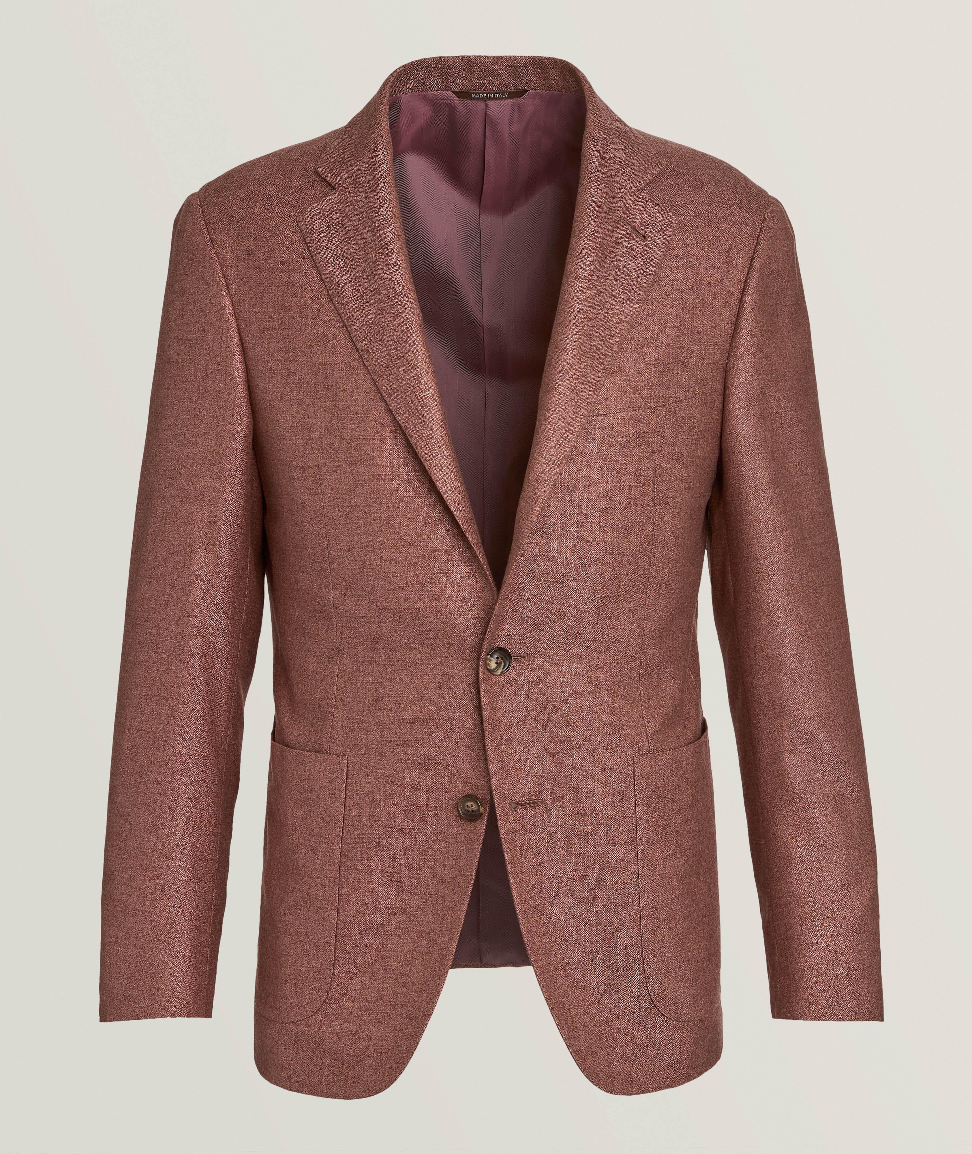 Kei Textured Silk-Cashmere Sport Jacket image 0