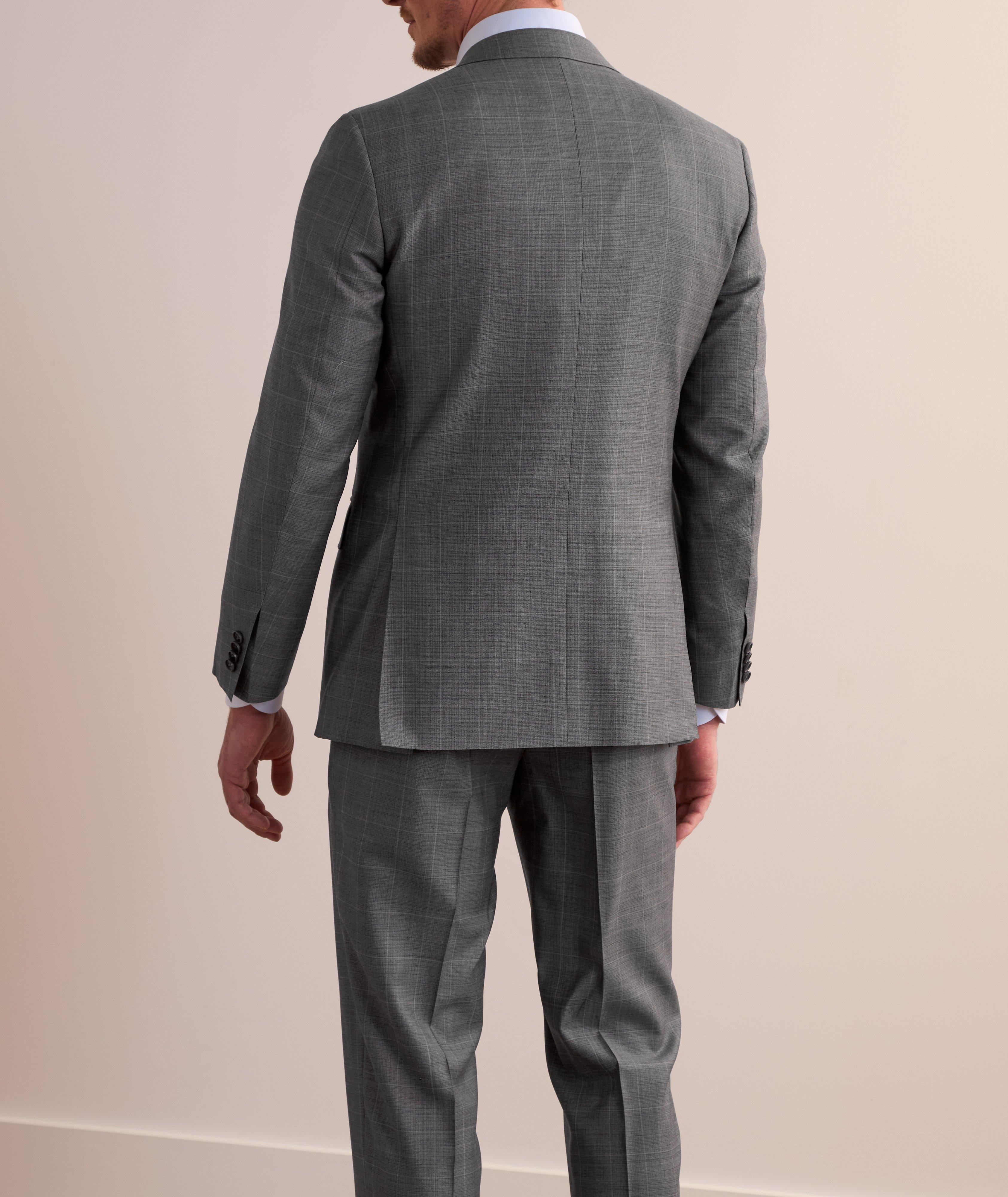 Windowpane-Check Wool Suit image 2