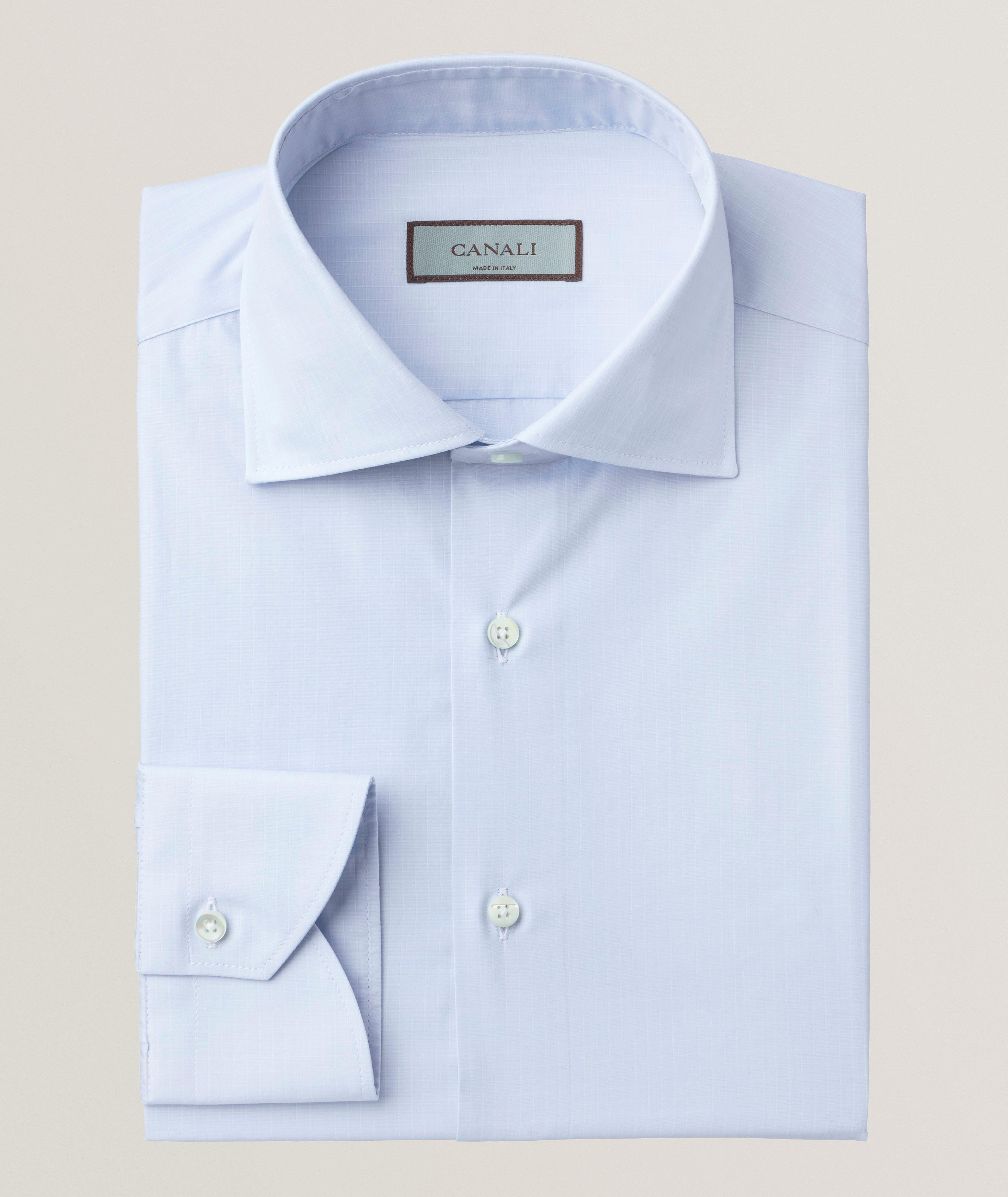 Grid Cotton Dress Shirt image 0