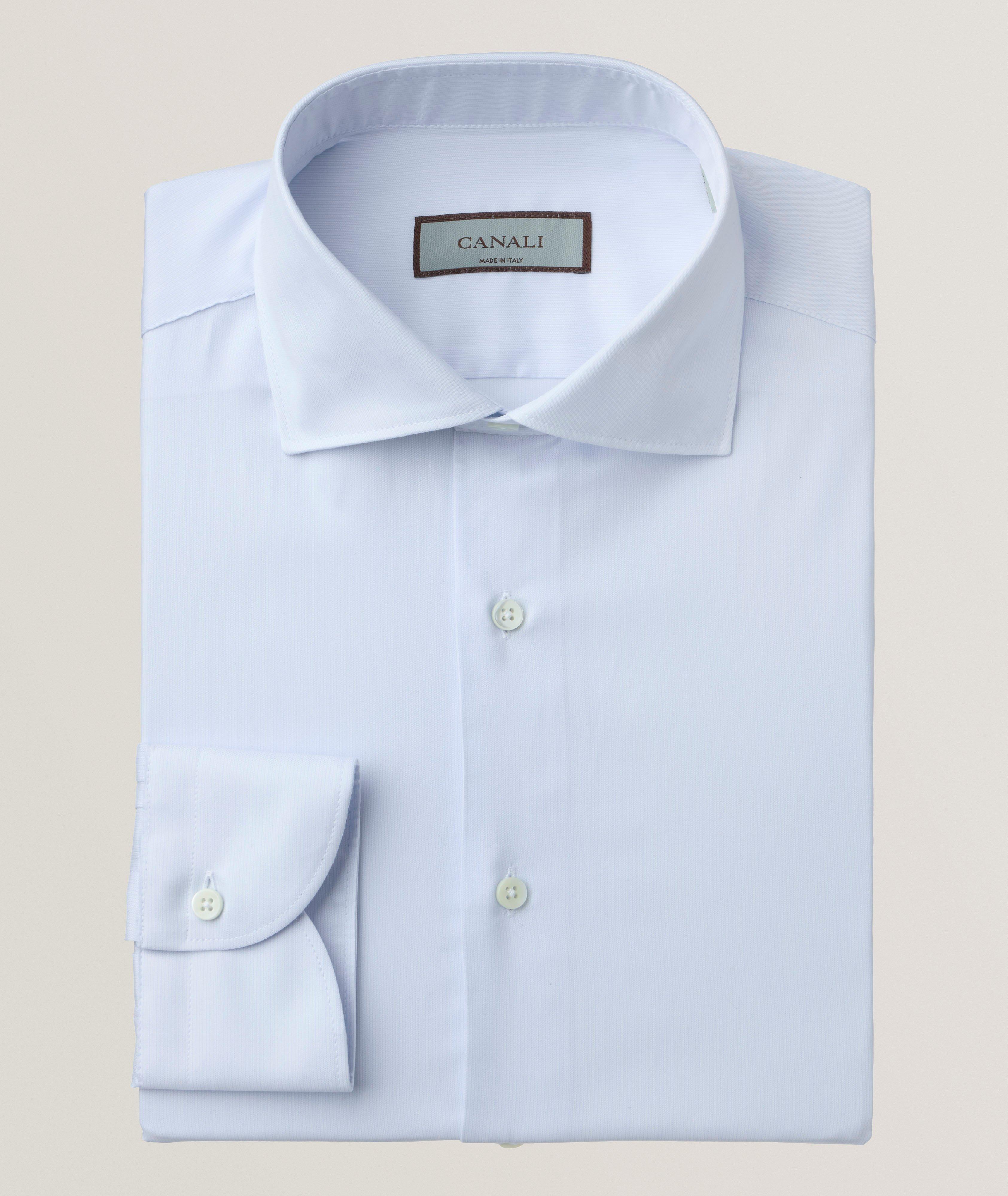 Micro-Stripe Slim Dress Shirt image 0