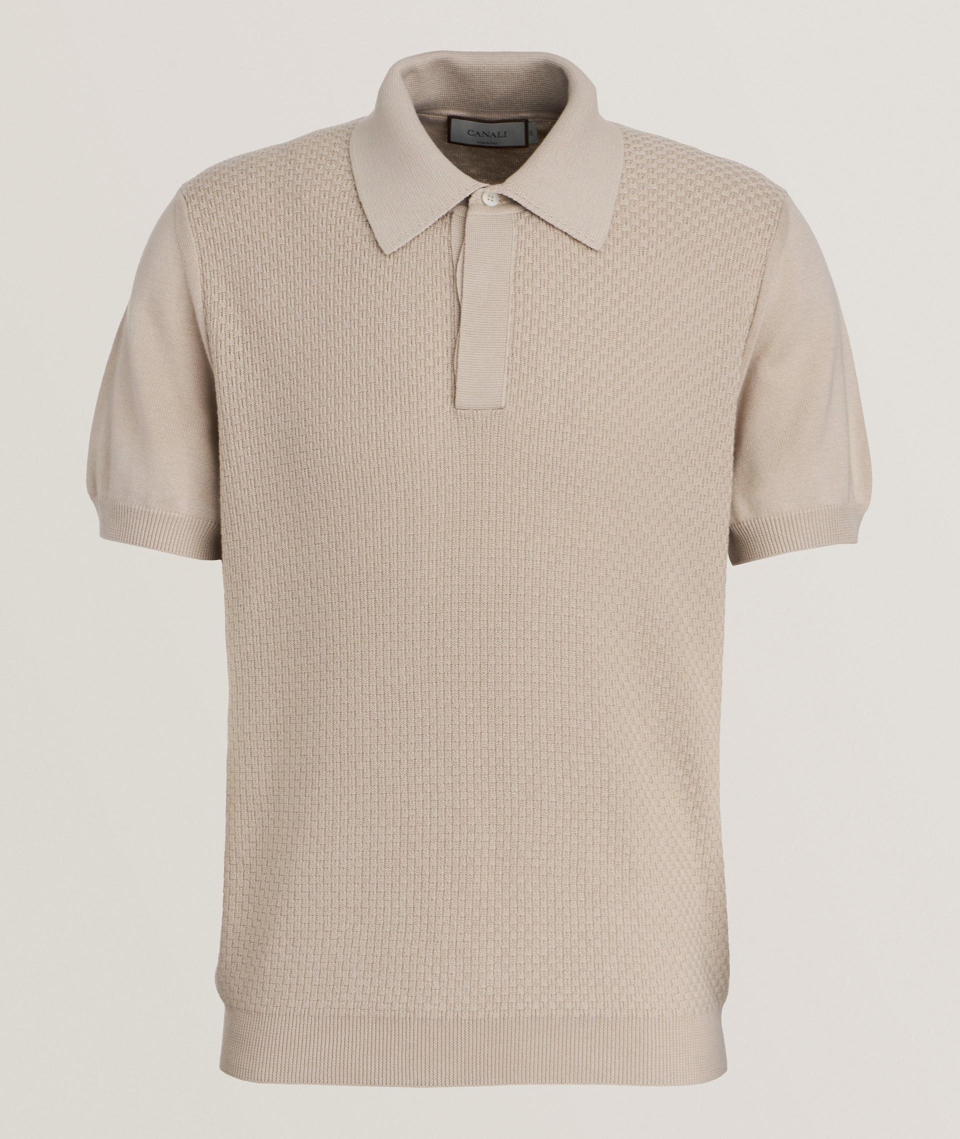 Cotton-Modal Micro-Textured Polo image 0