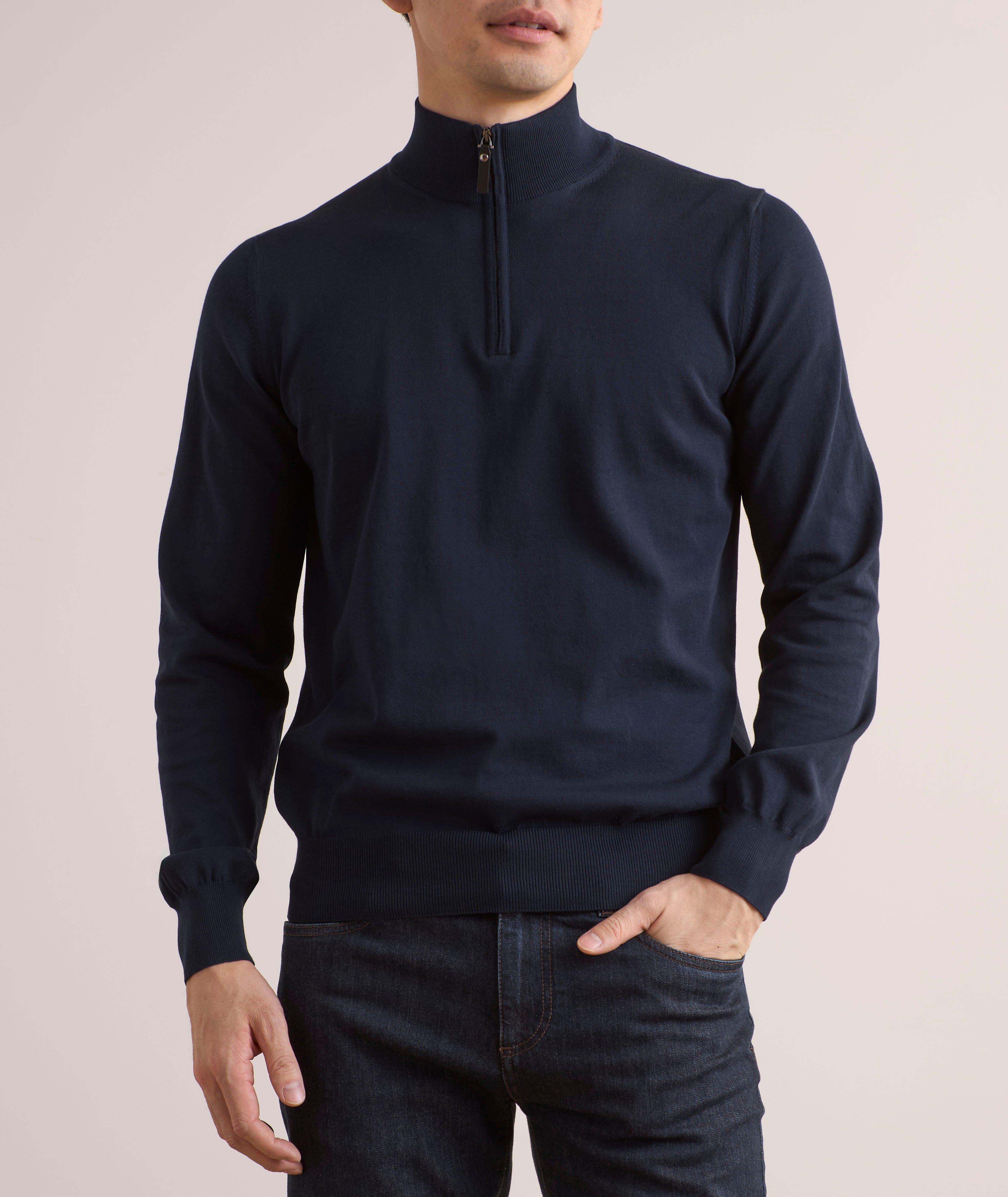 Cotton Half-Zip Sweater image 1