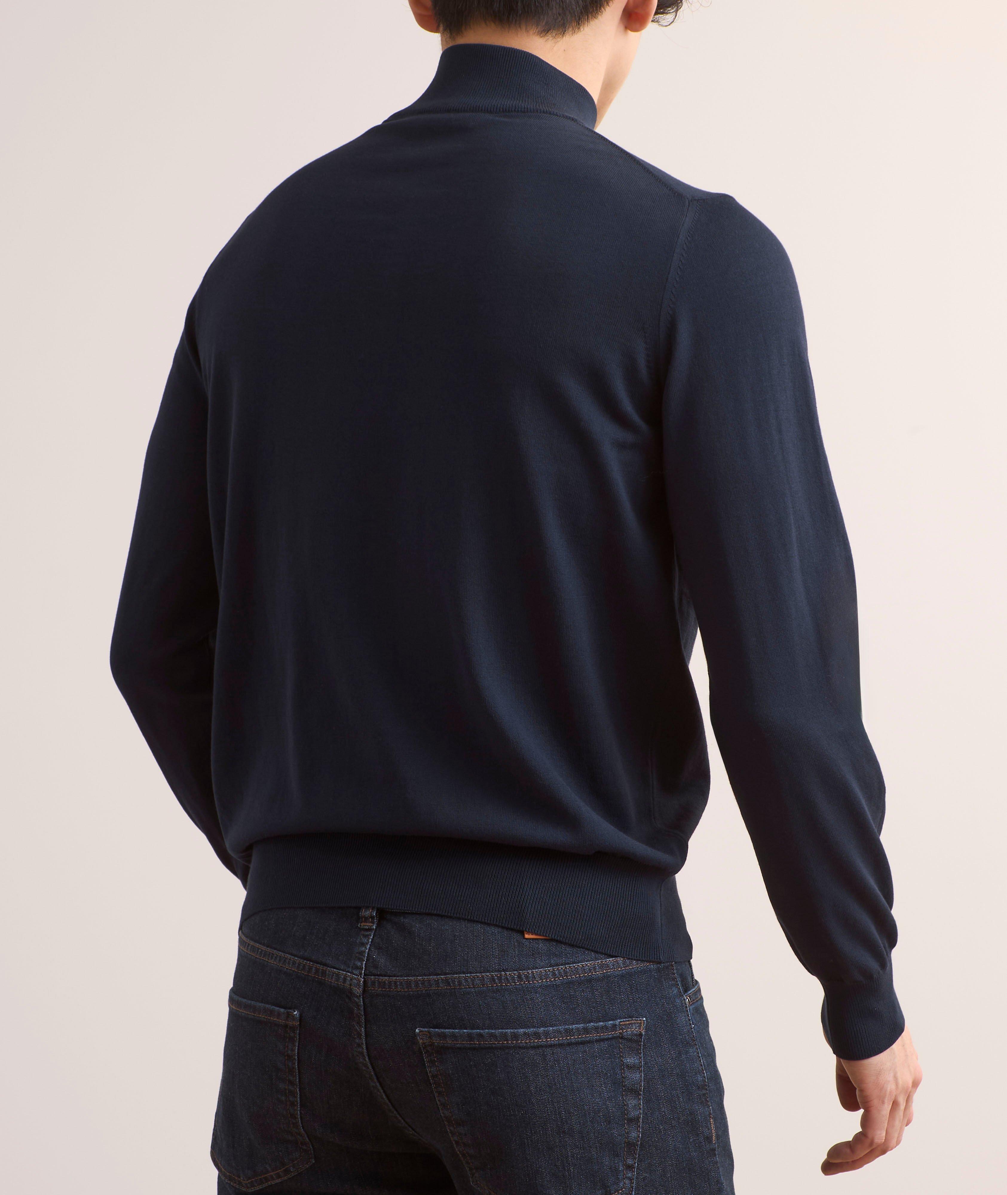 Cotton Half-Zip Sweater image 2