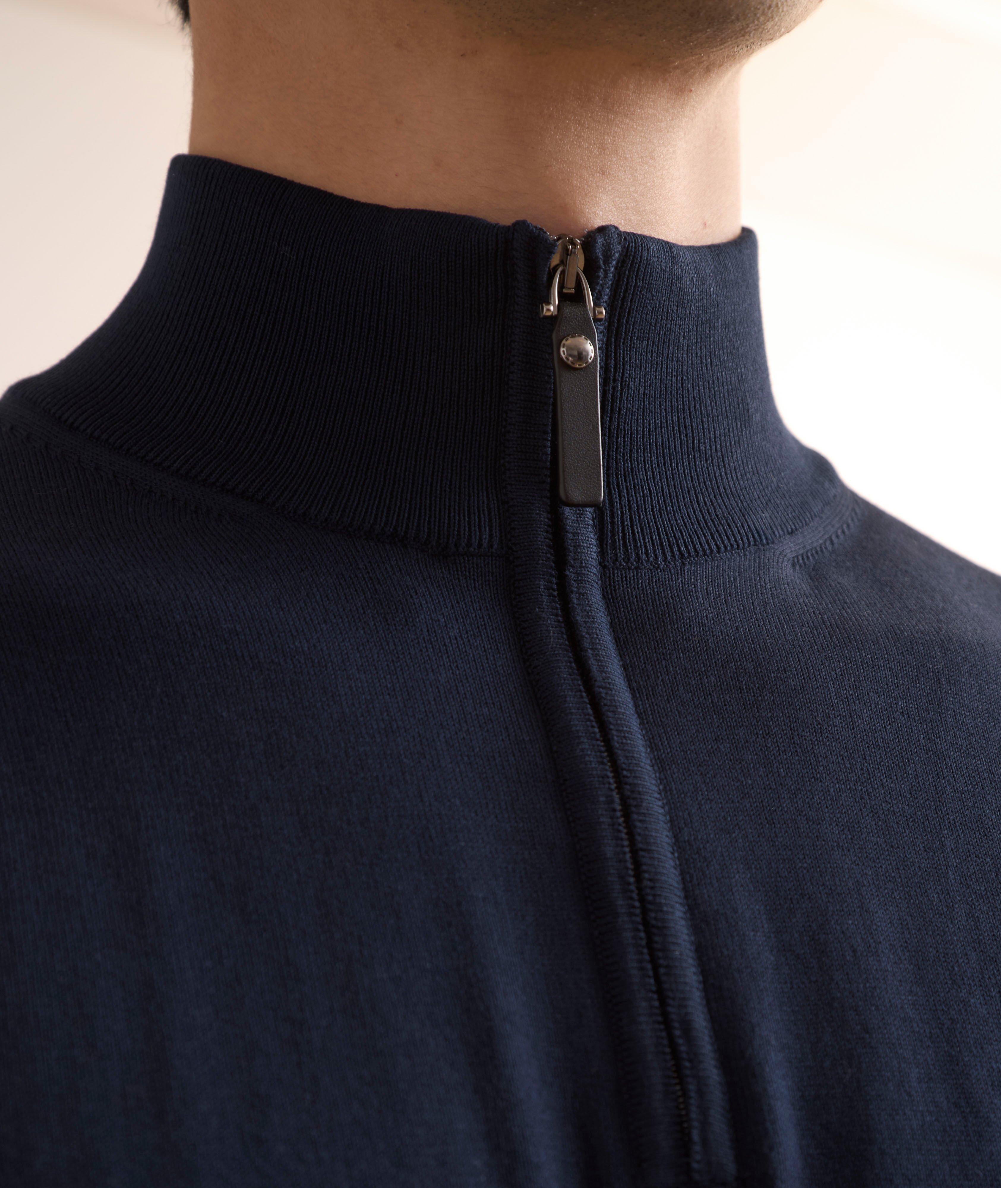 Cotton Half-Zip Sweater image 3