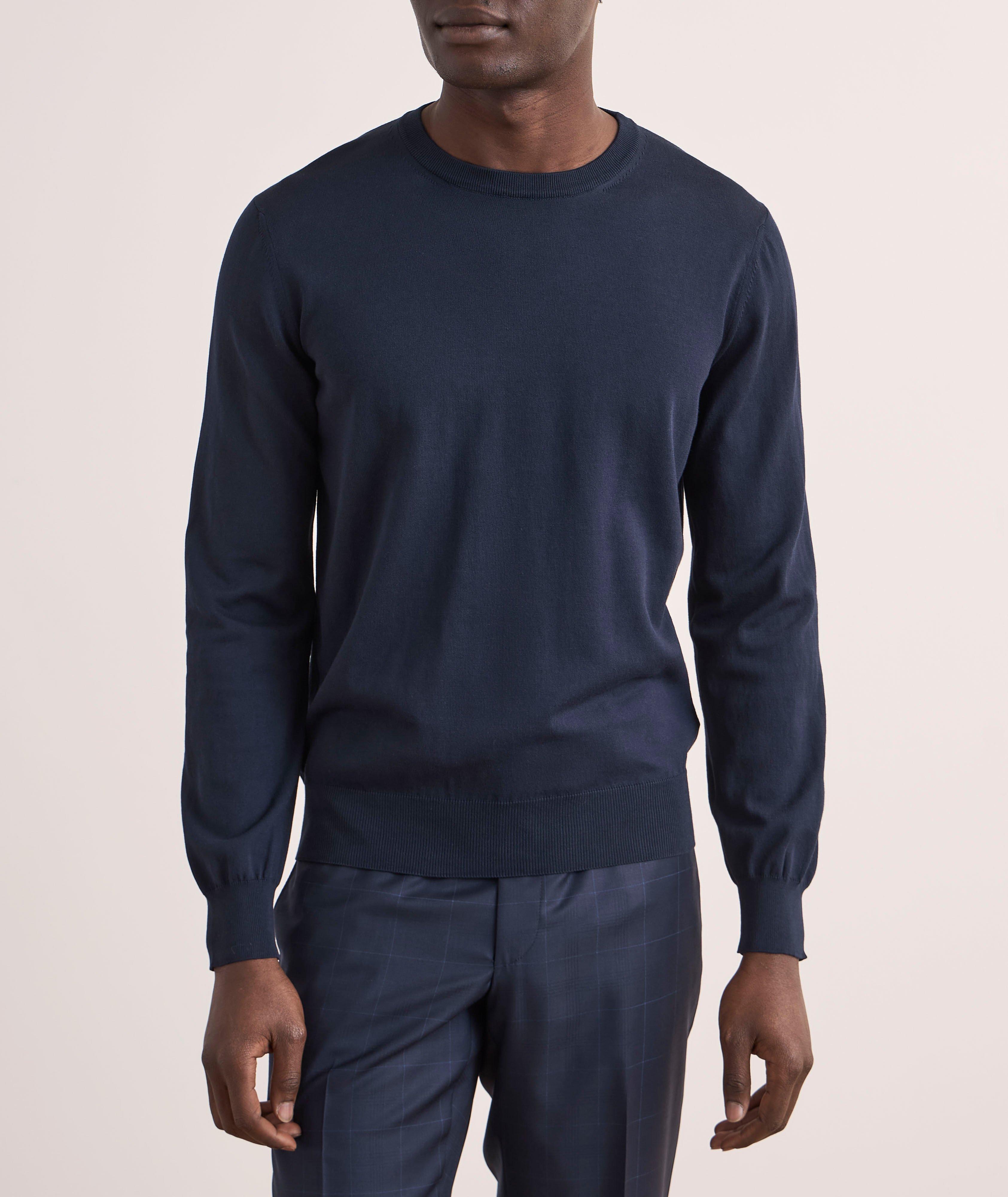 Cotton Crewneck Sweater image 1