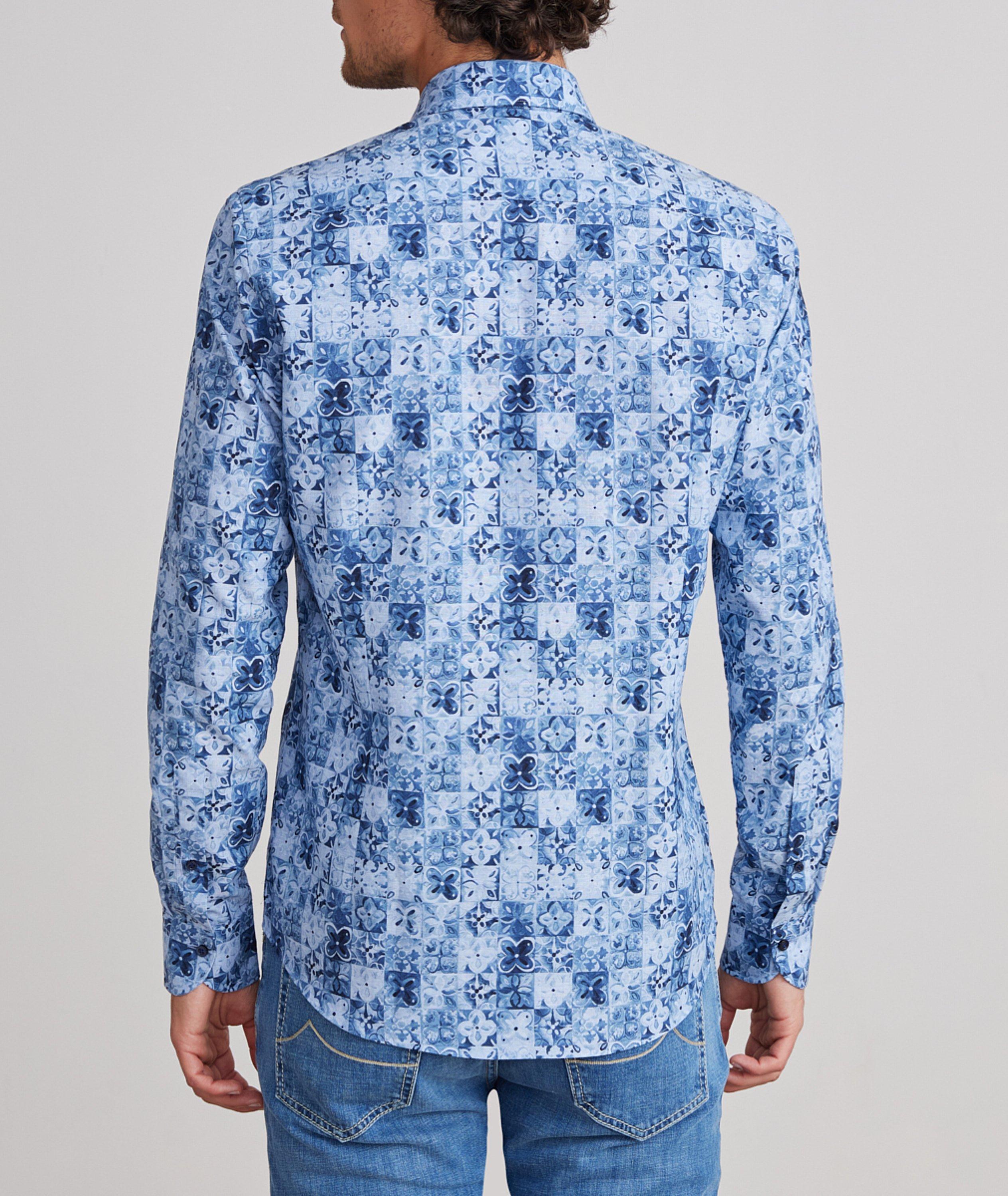 Marseille Printed Cotton-Blend Dress Shirt image 2