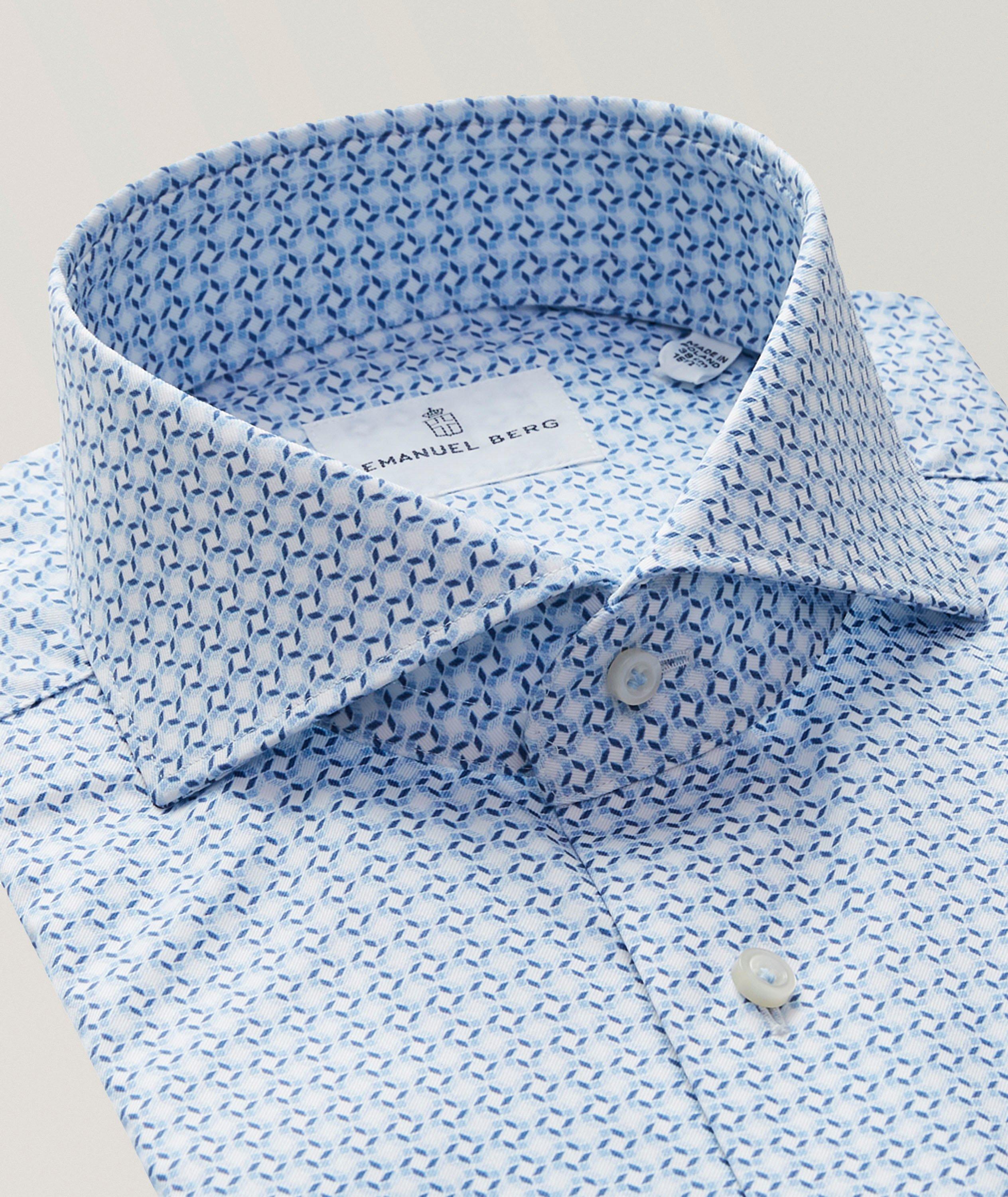 Harvard Geometric Luxury Twill Dress Shirt image 1