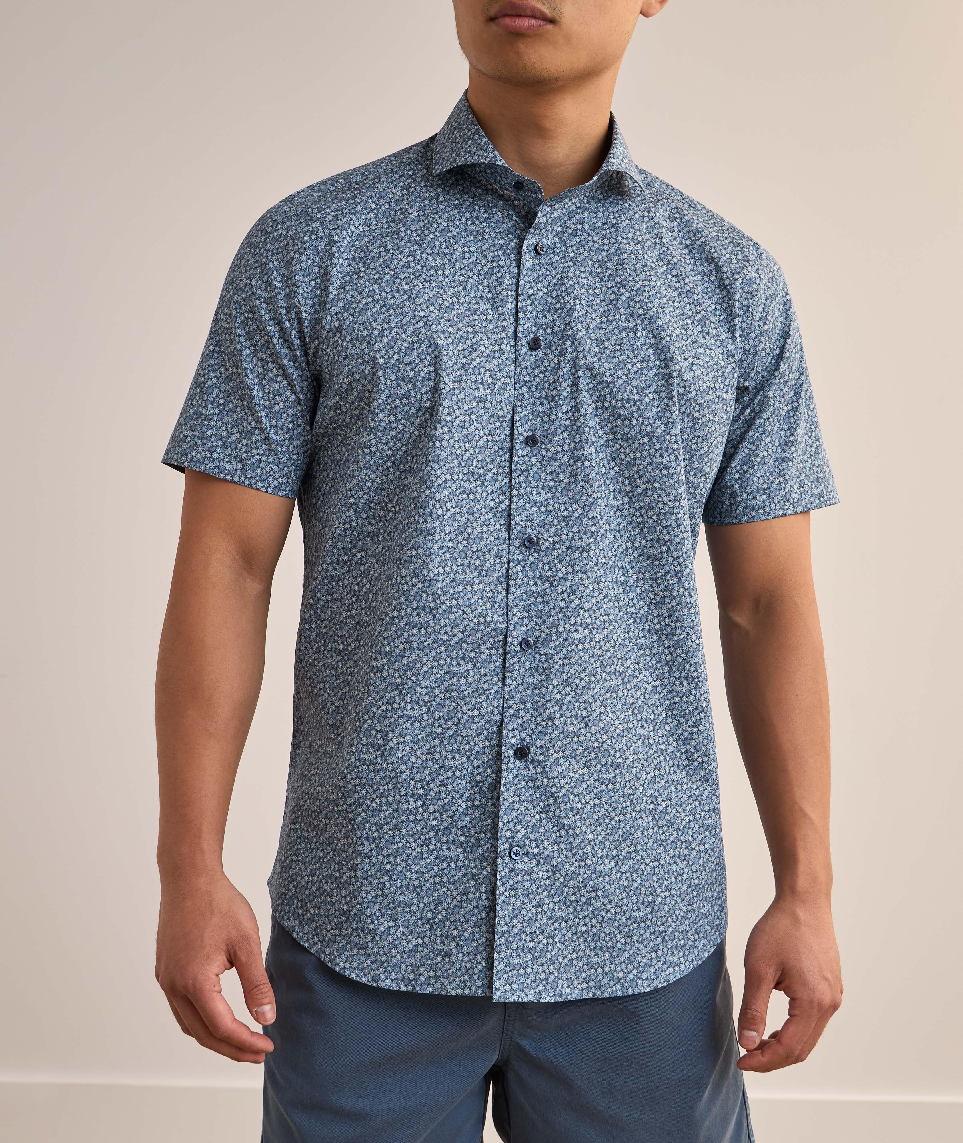 Chemise en coton extensible à motif floral image 5