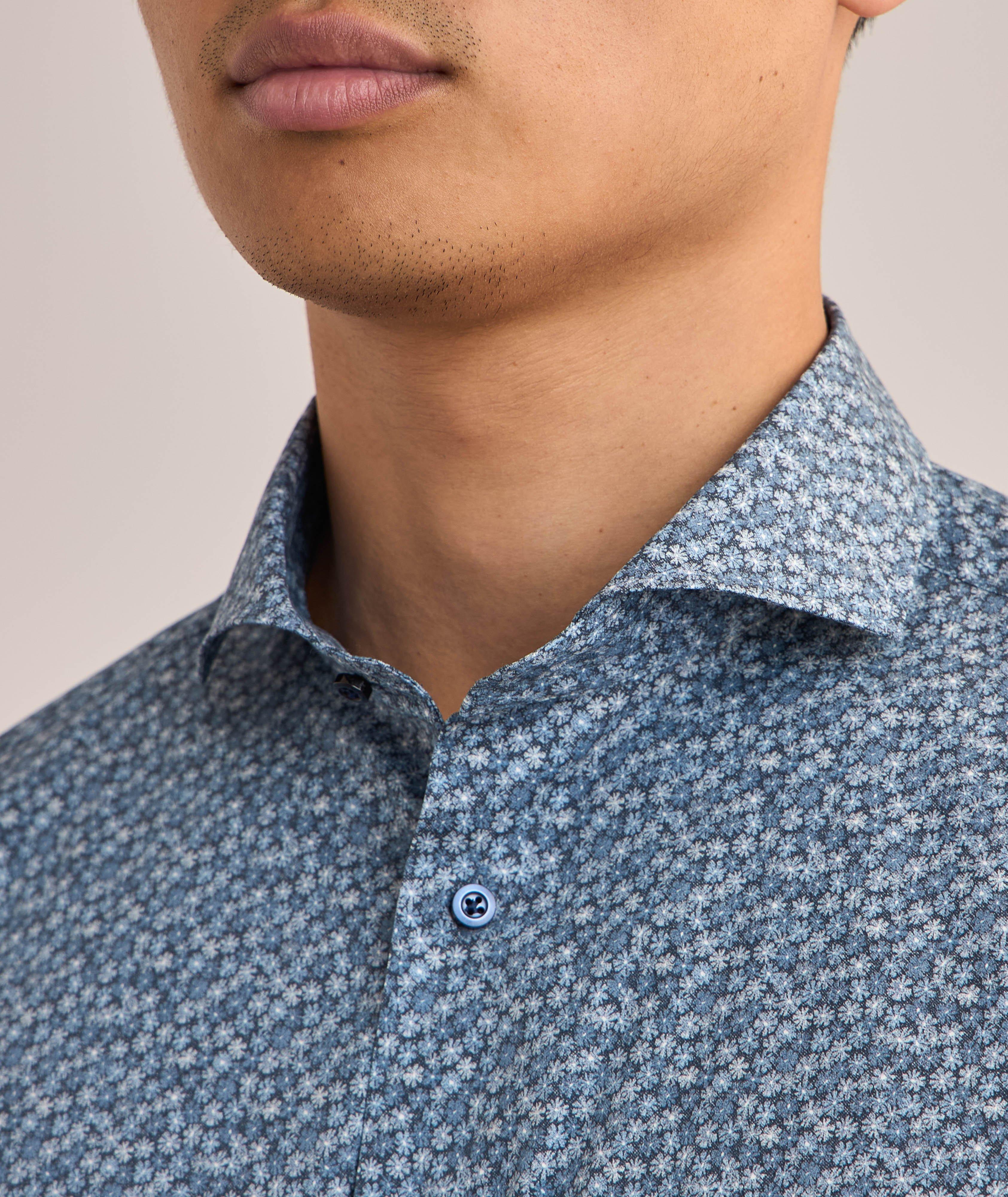 Chemise en coton extensible à motif floral image 4