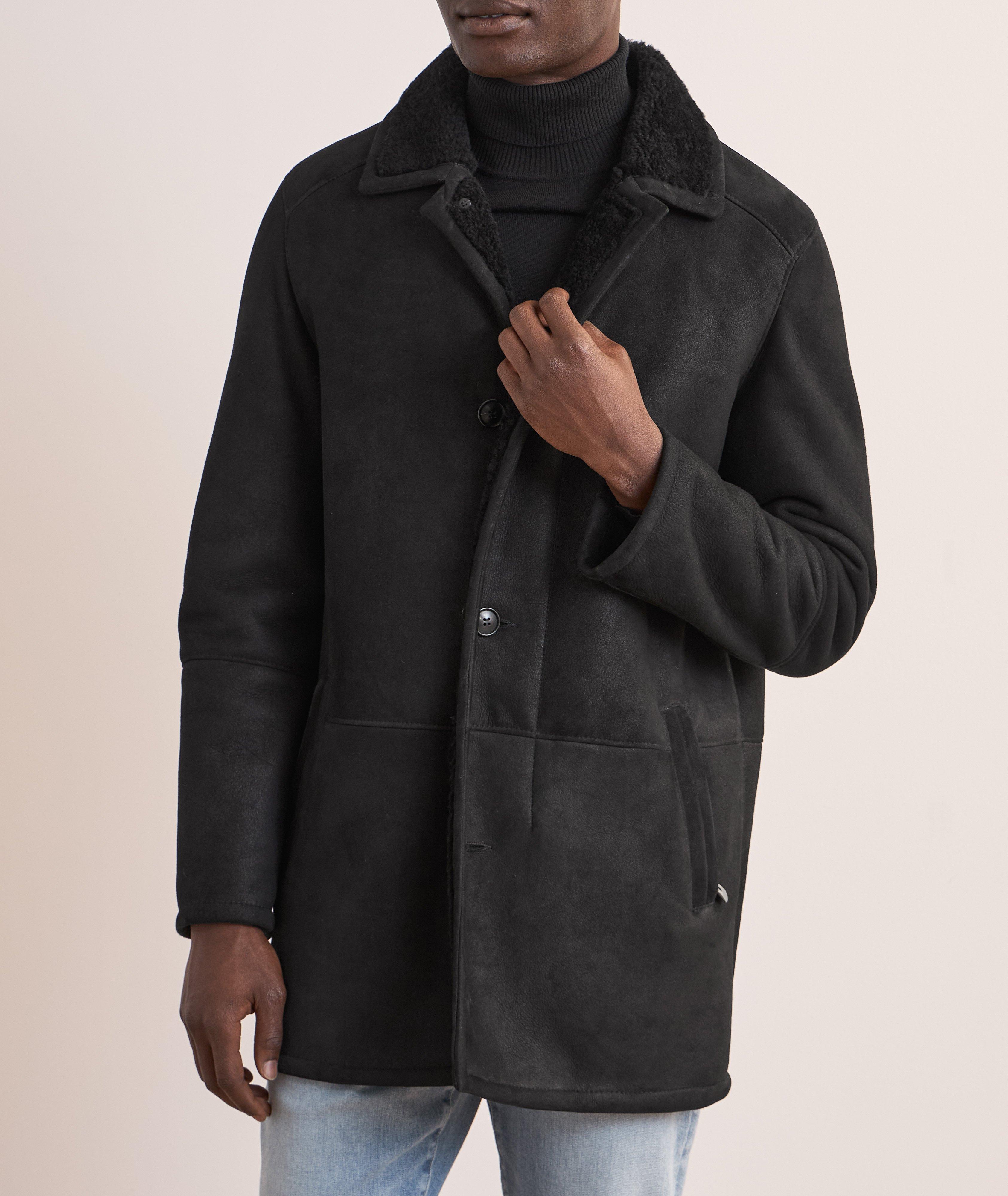 Massi Shearling Collar Coat  image 1