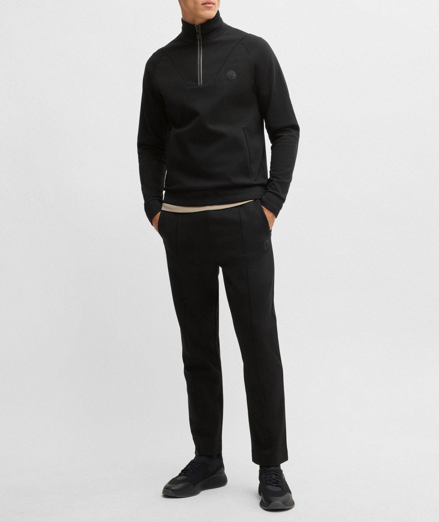 Cotton-Blend Quarter-Zip Sweatshirt image 4