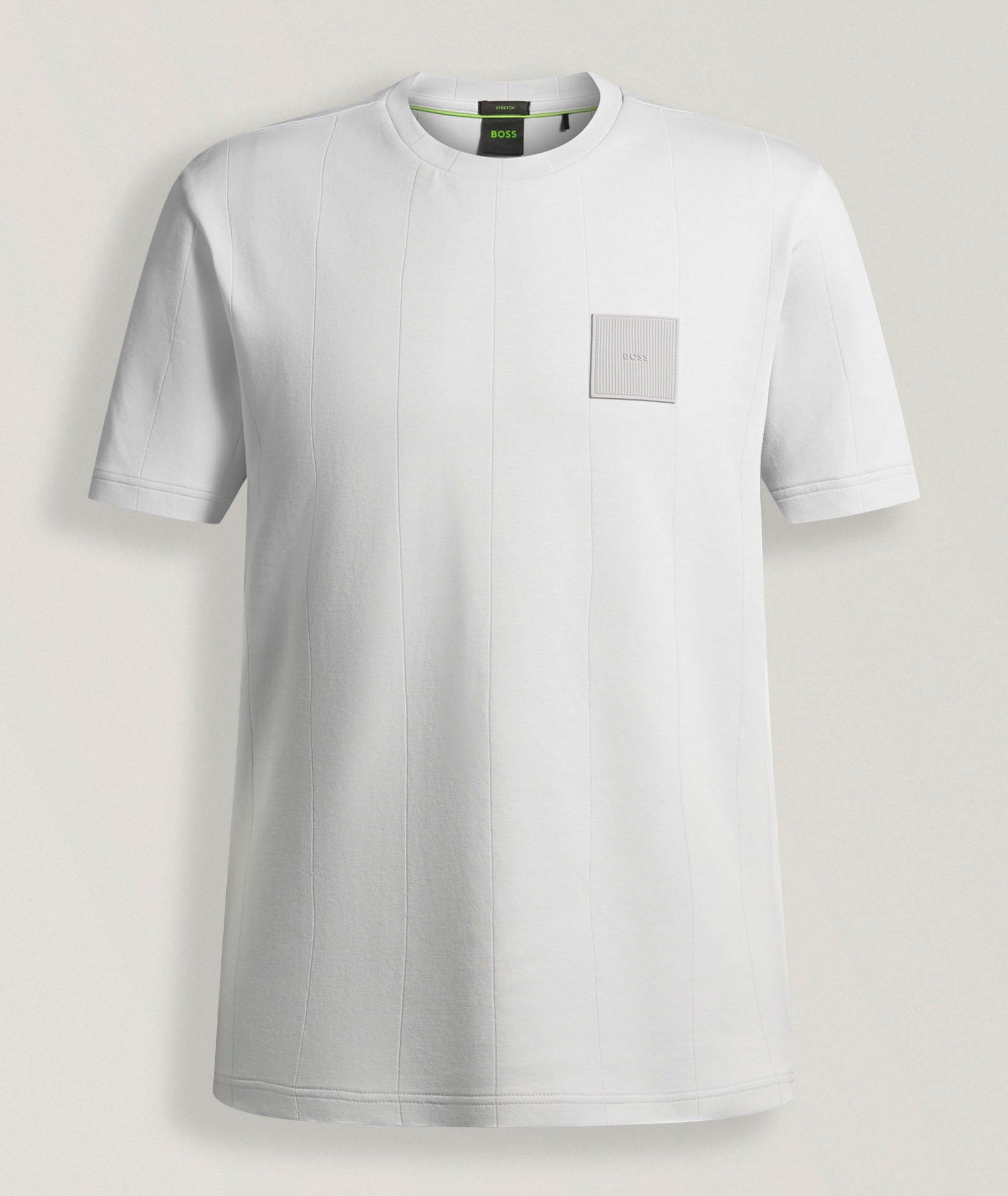 Drop-Needle Stretch-Cotton T-Shirt image 0