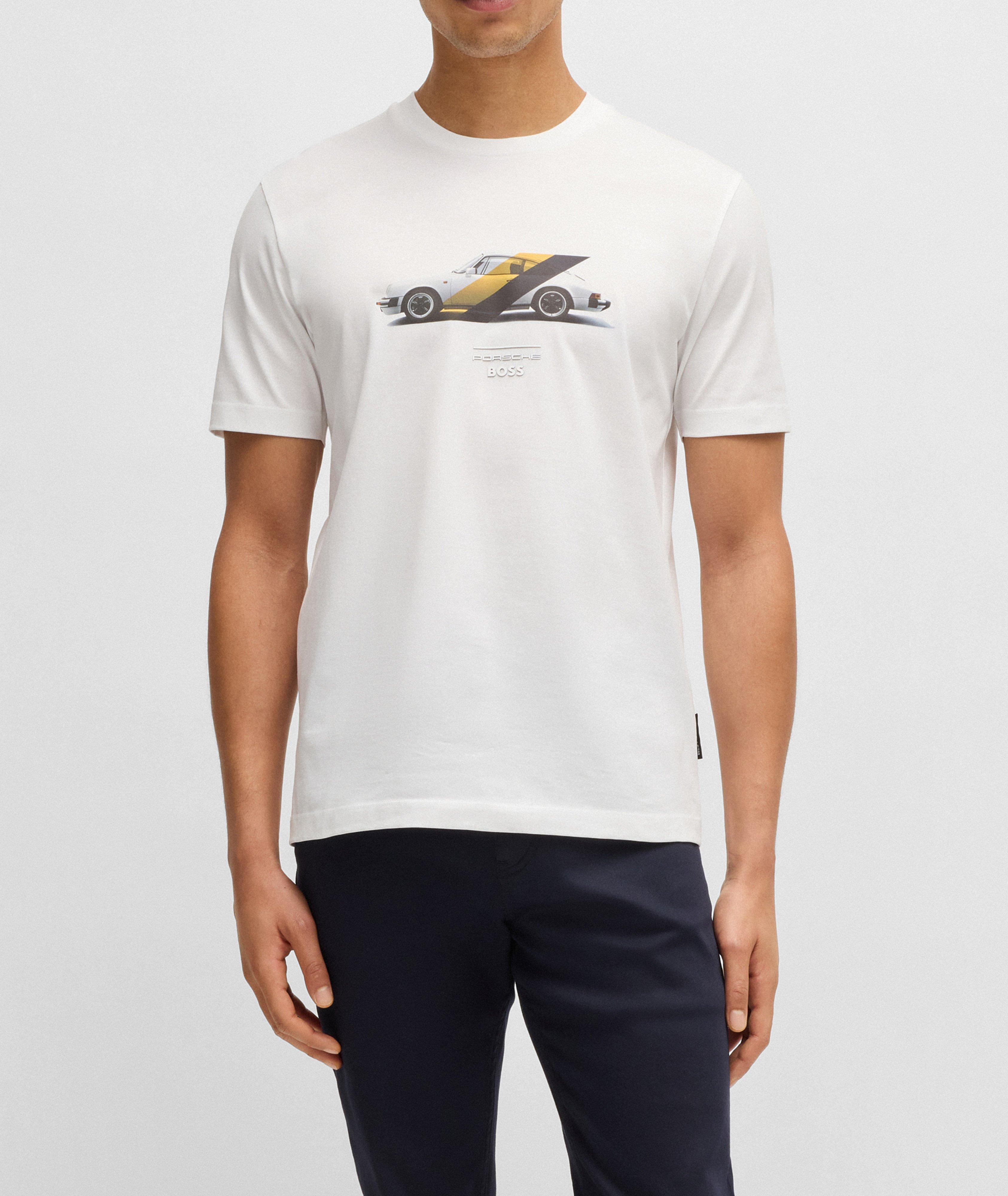 X Porsche Mercerized Cotton Graphic T-Shirt  image 1