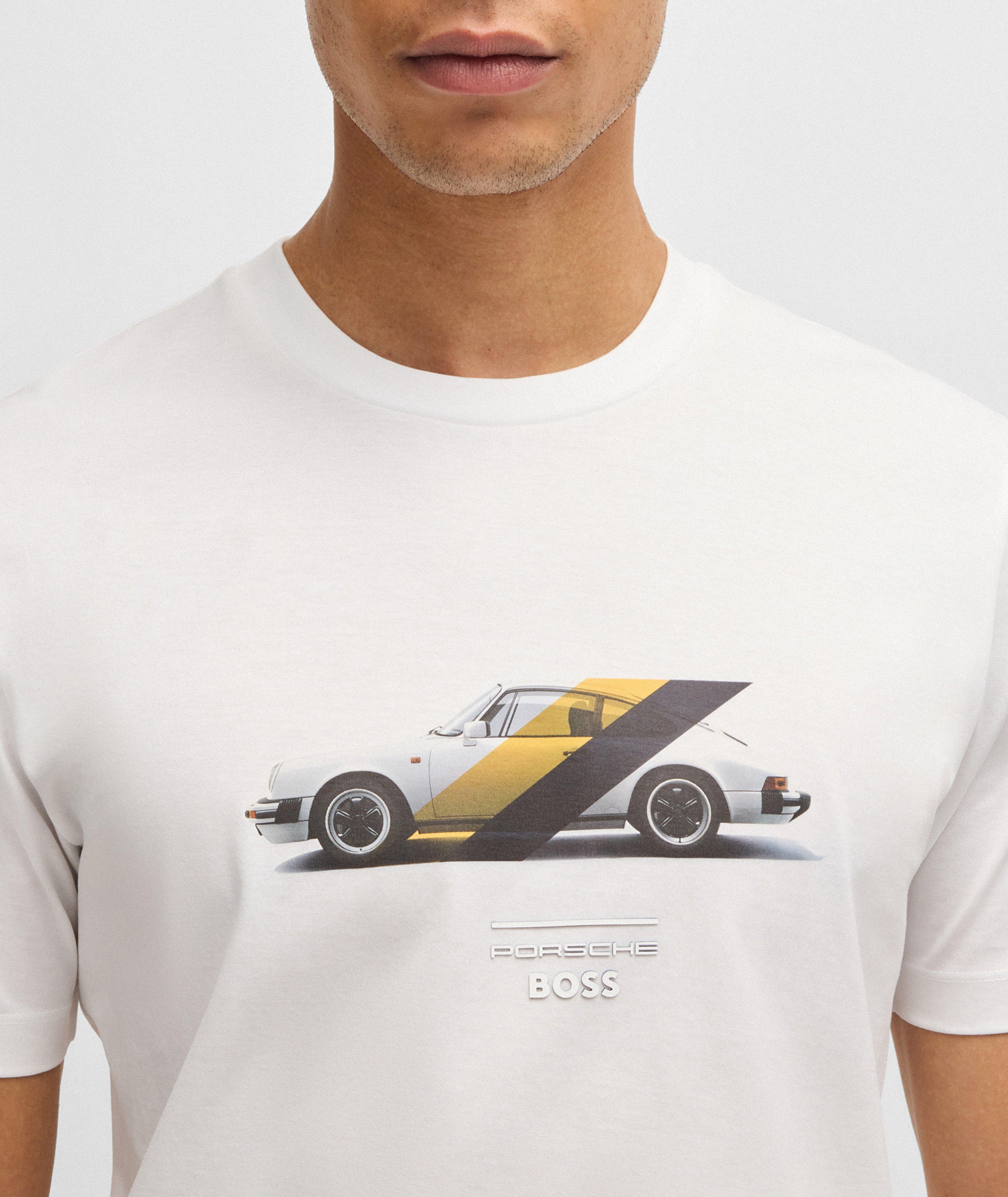 X Porsche Mercerized Cotton Graphic T-Shirt  image 3