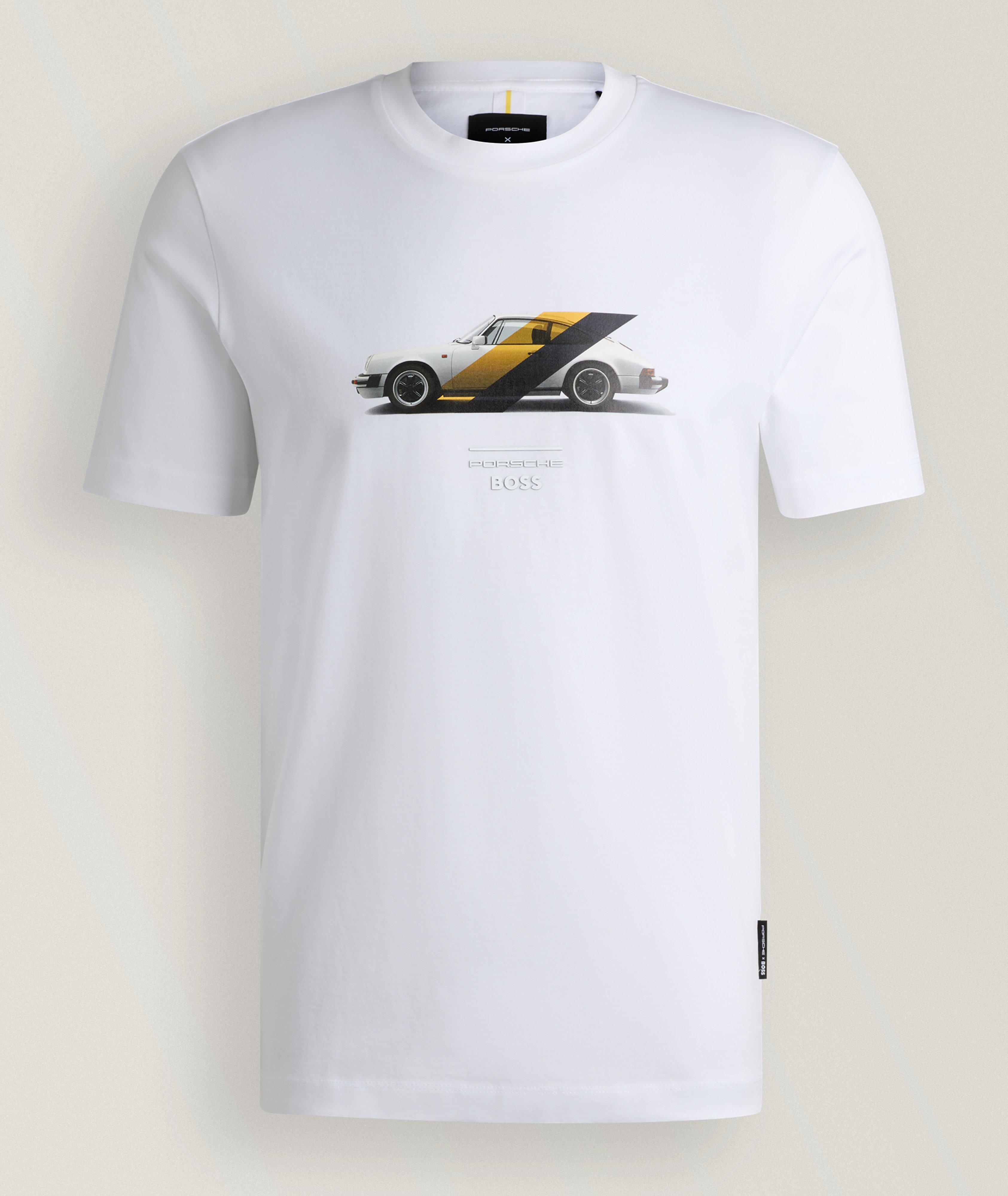 X Porsche Mercerized Cotton Graphic T-Shirt  image 0