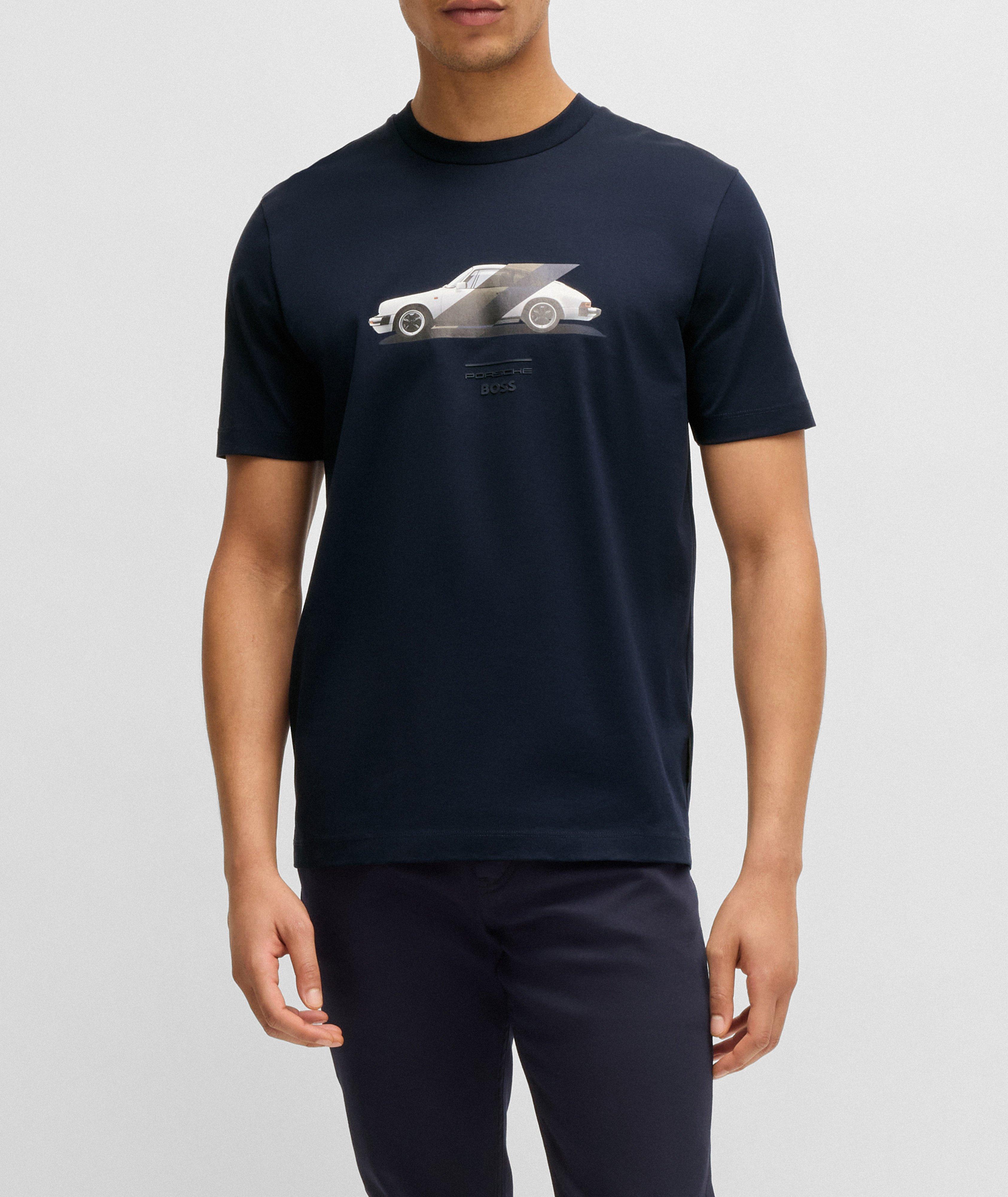 X Porsche Mercerized Cotton Graphic T-Shirt  image 1