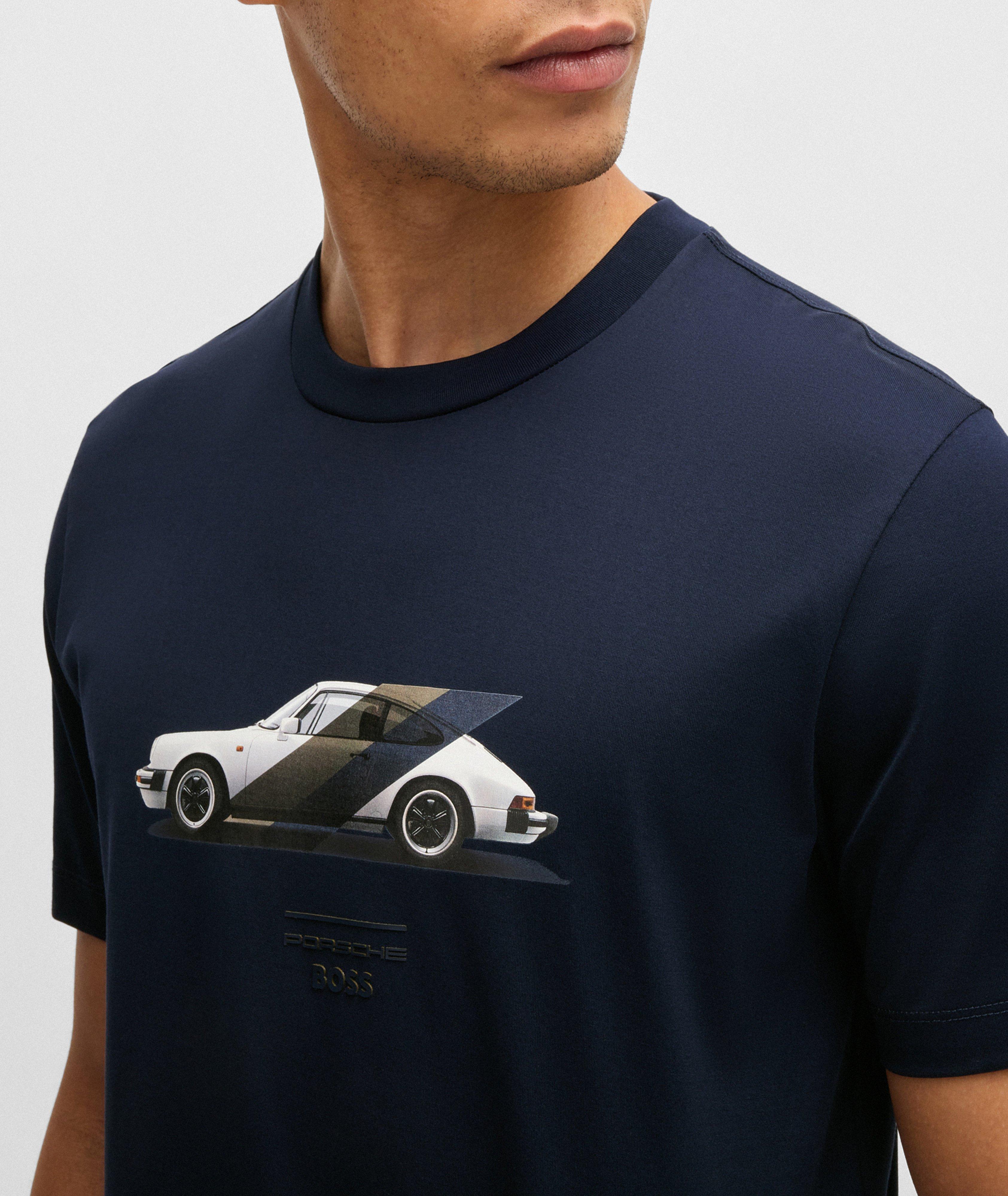 X Porsche Mercerized Cotton Graphic T-Shirt  image 3