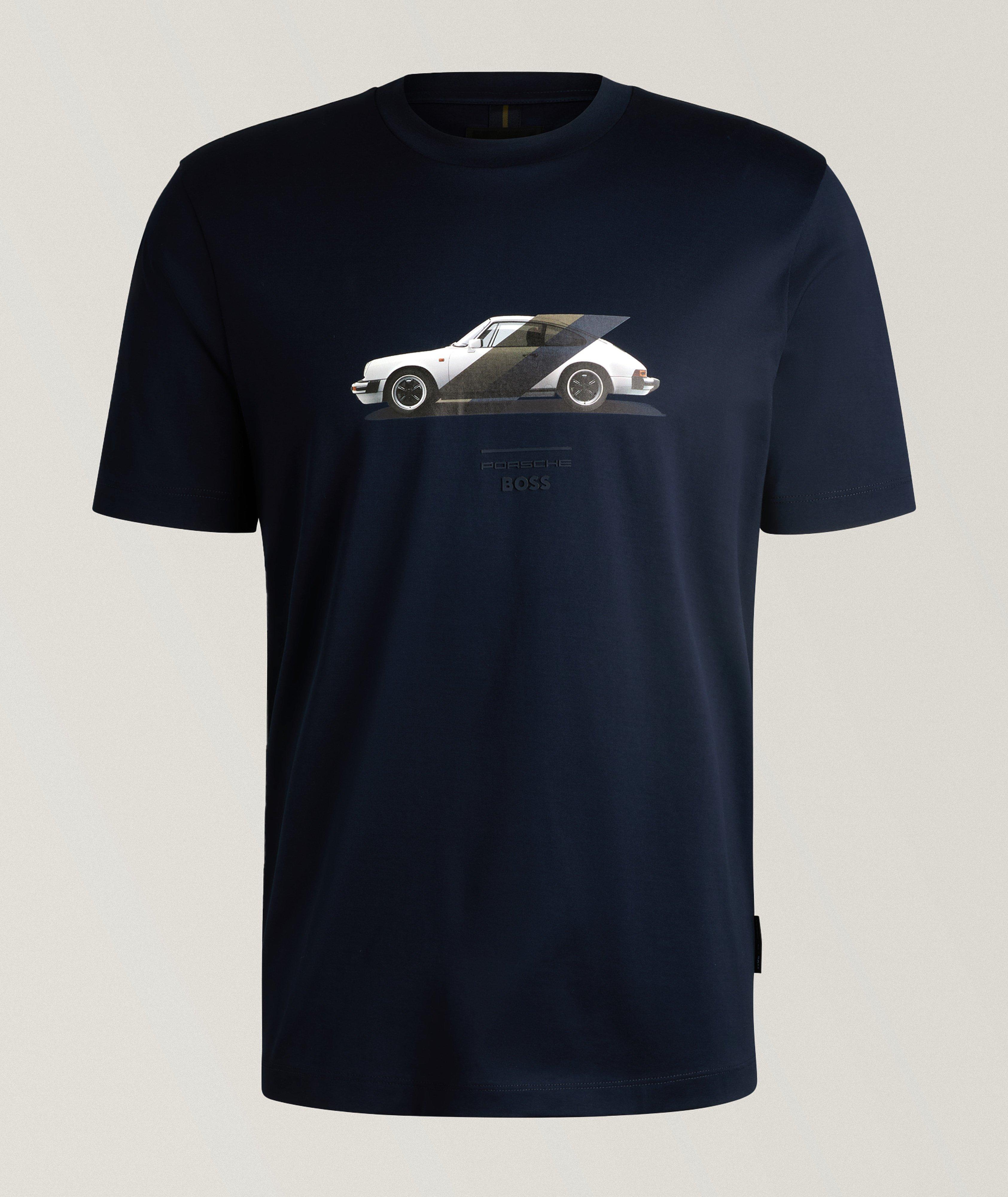 X Porsche Mercerized Cotton Graphic T-Shirt  image 0