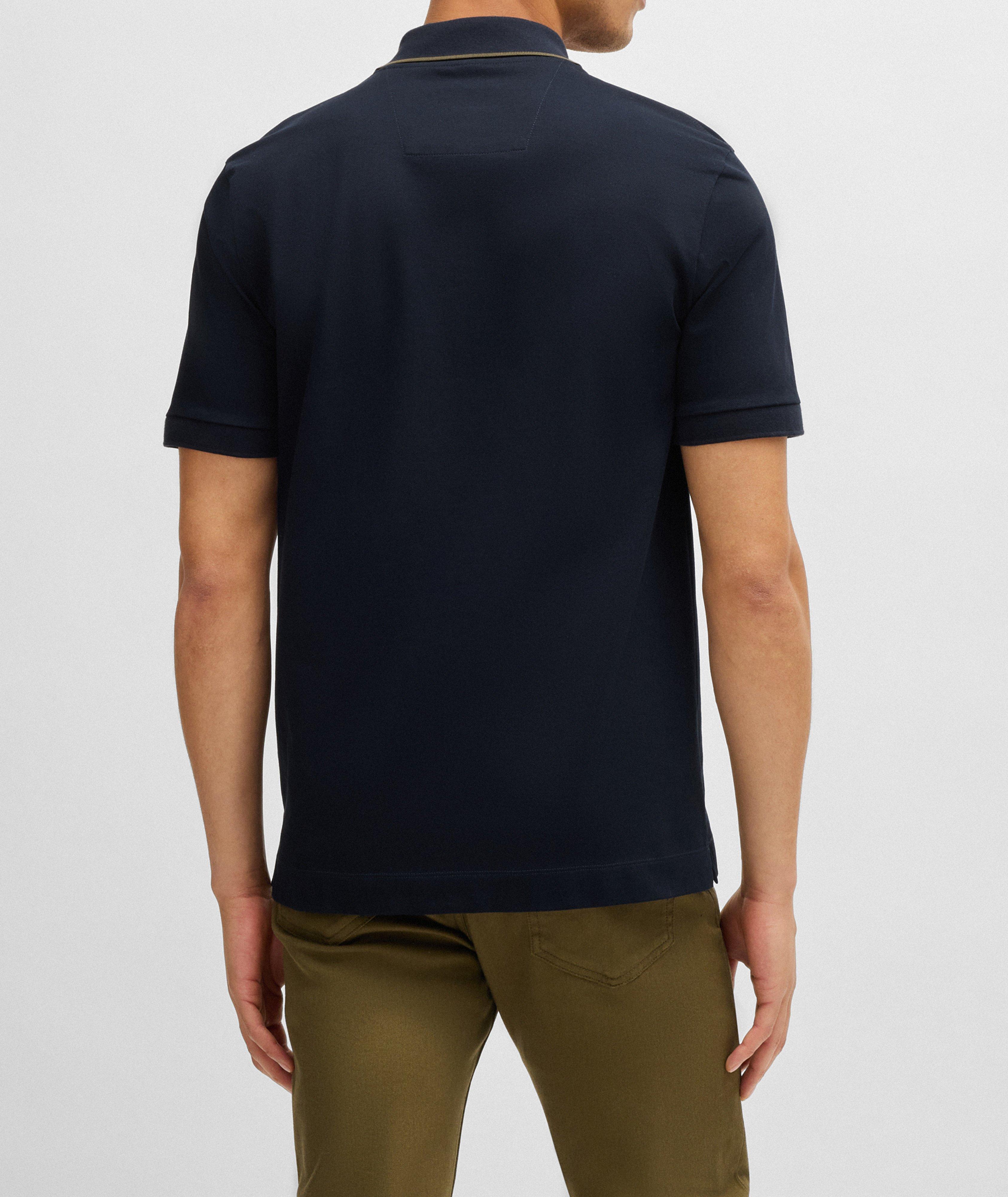 X Porsche Stretch-Cotton Zip Polo  image 2