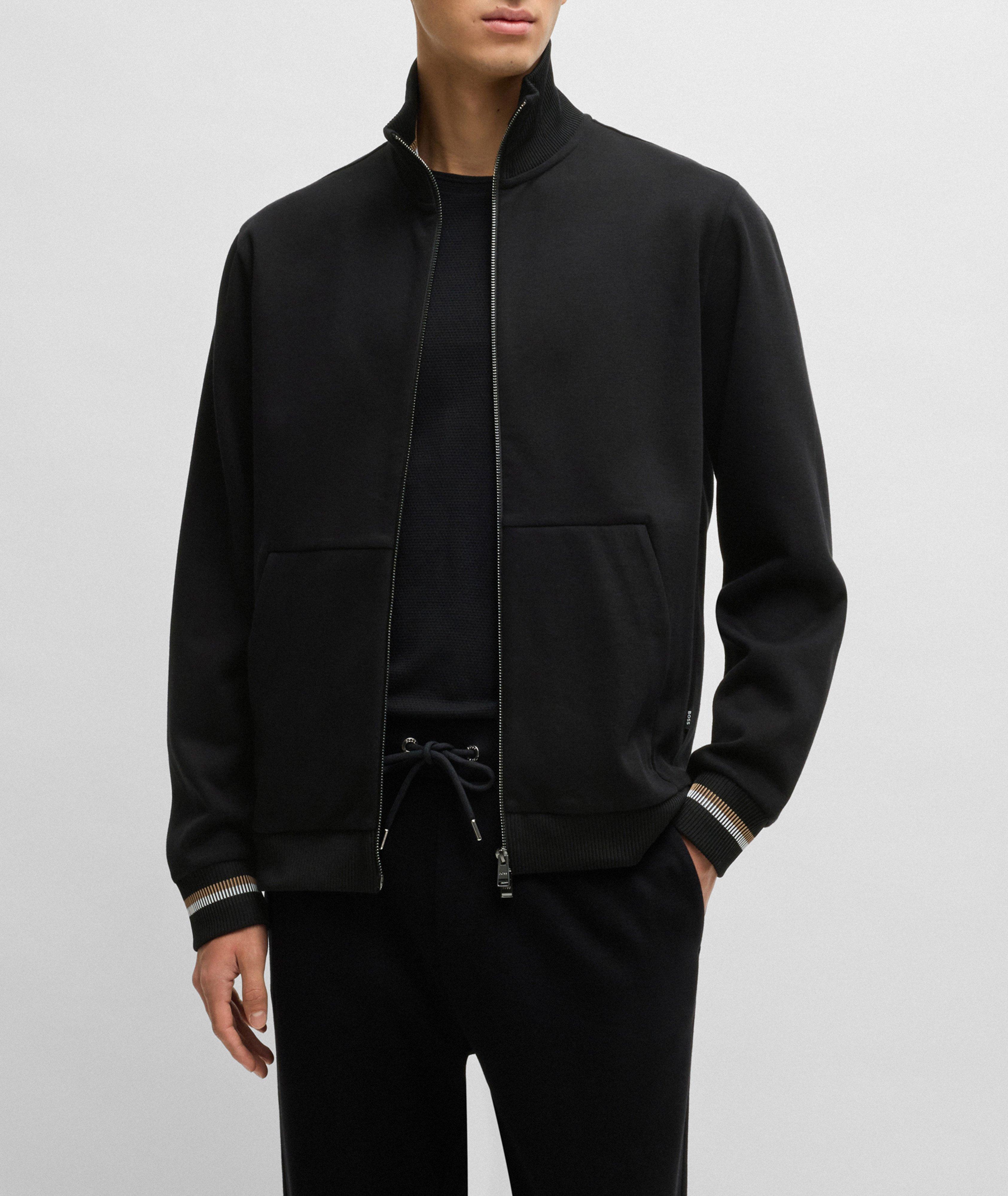 C-Siza Mercerized-Cotton Stripe Sweatshirt image 1