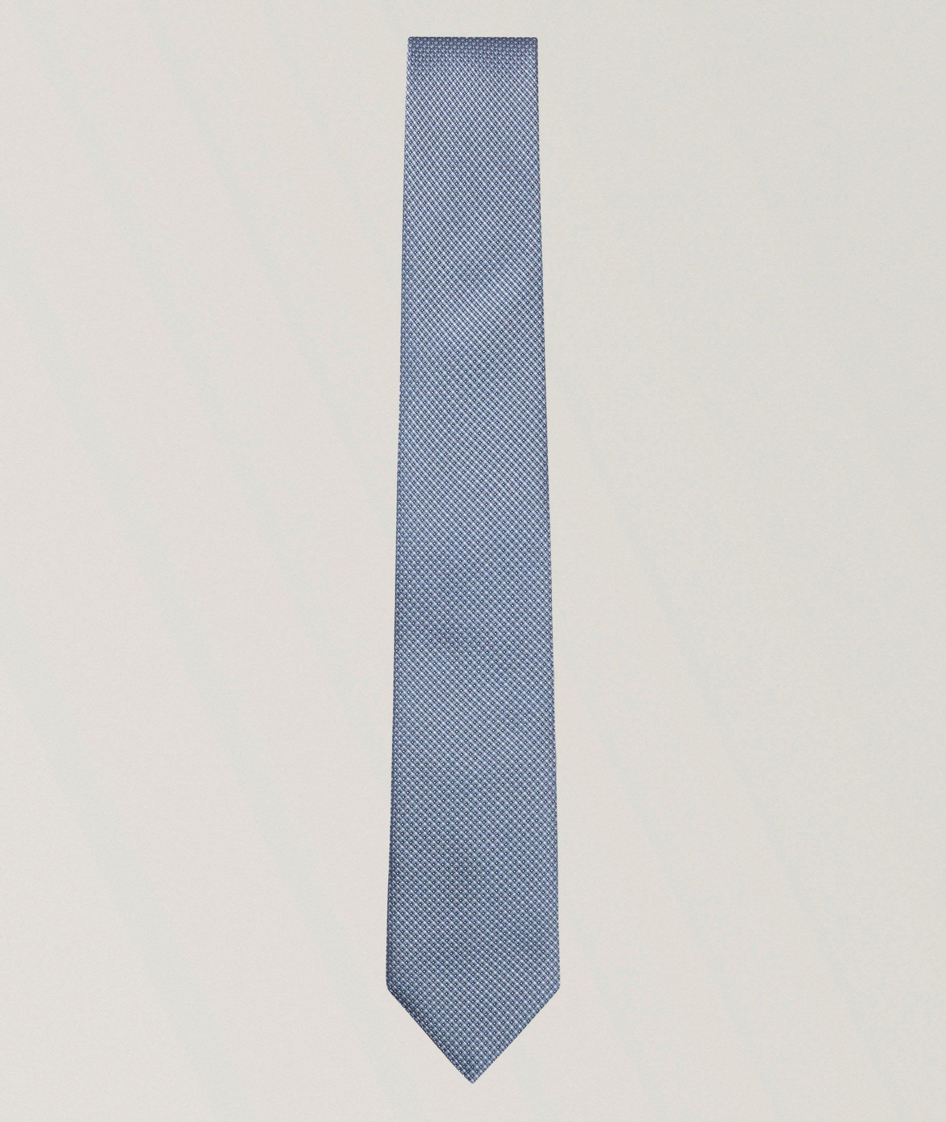 Silk-Blend Jacquard-Woven Tie image 0