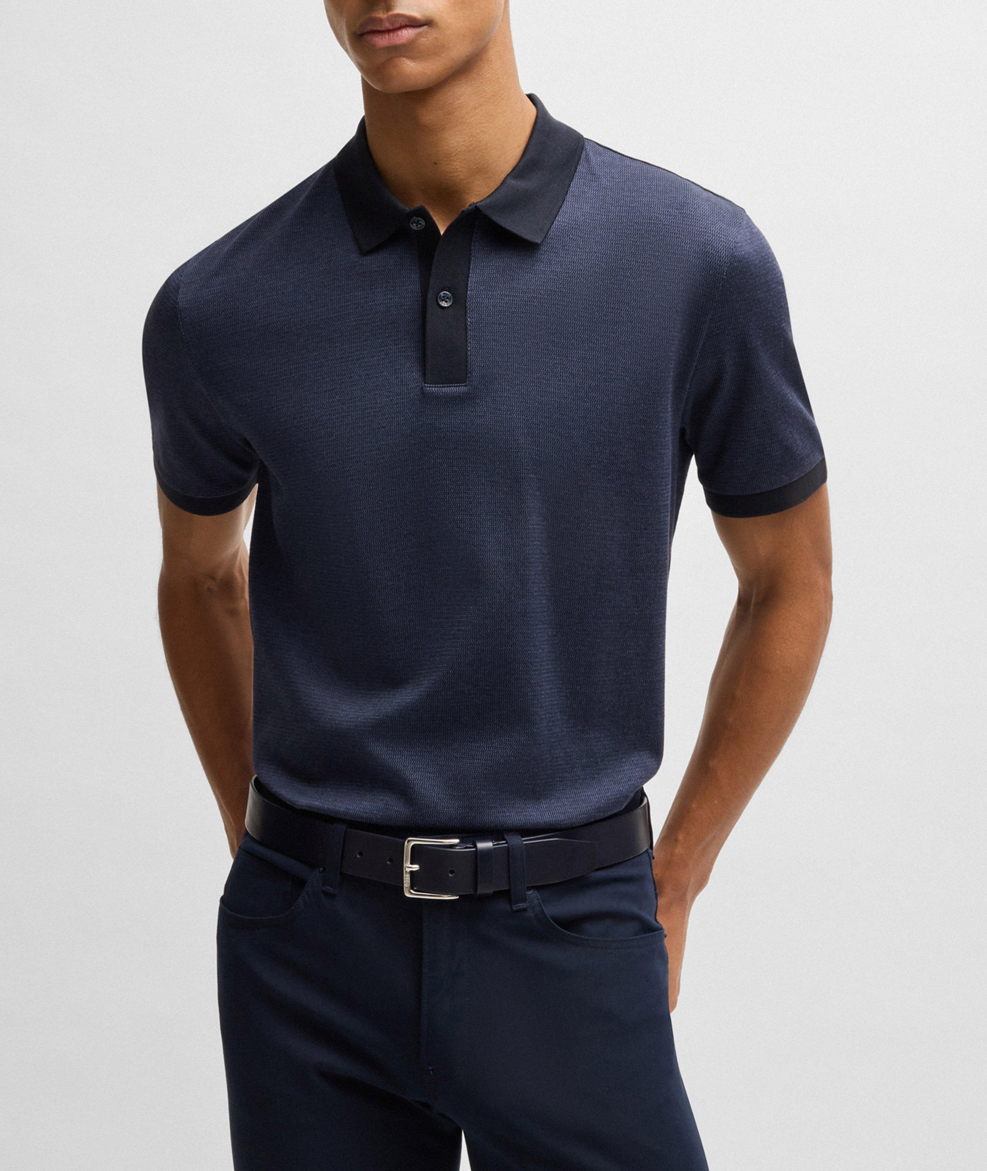 Parlay Mercerized Micro-Pattern Polo   image 1