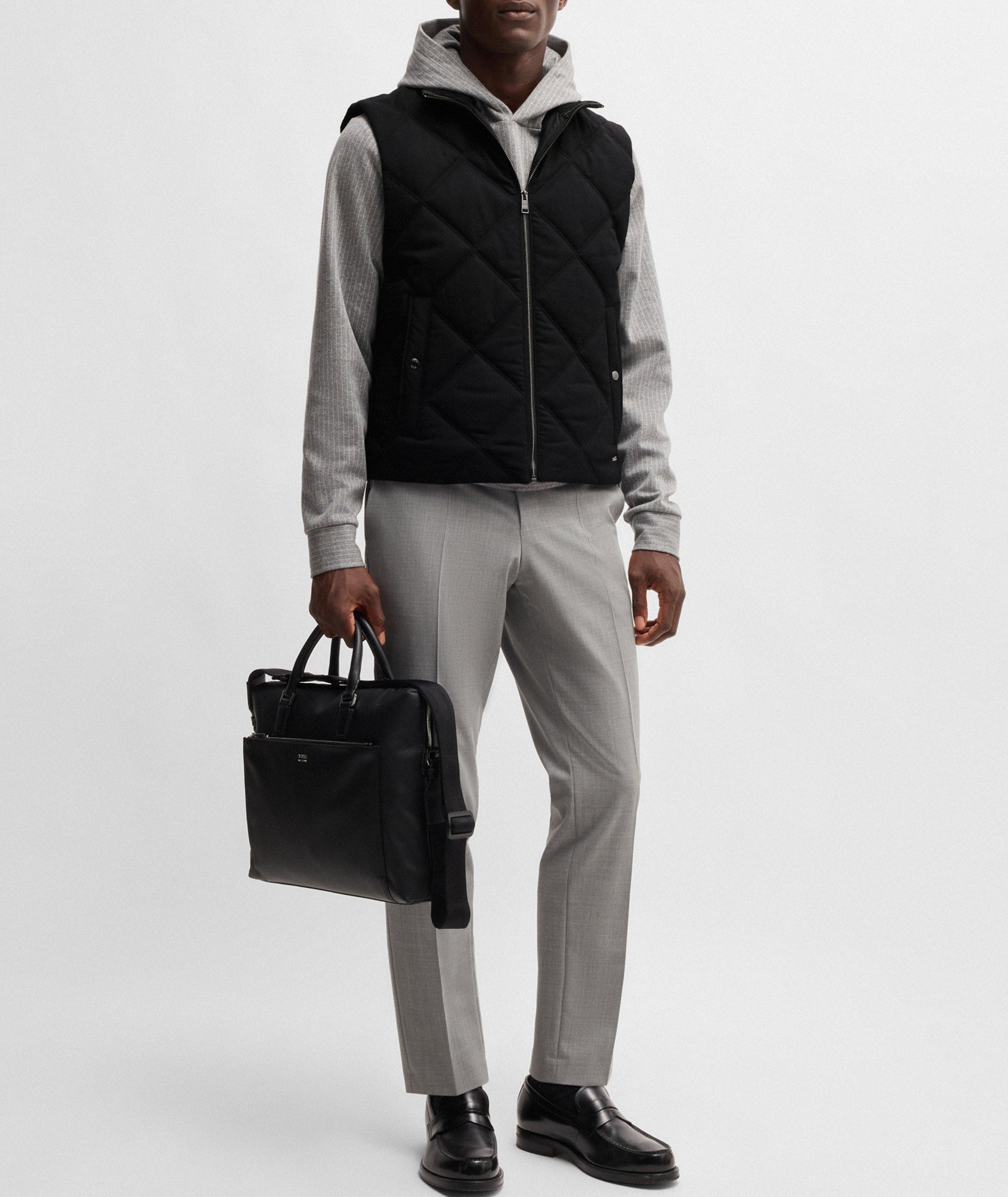 Contino Diamond-Quilted Ribbed Trim Vest image 5