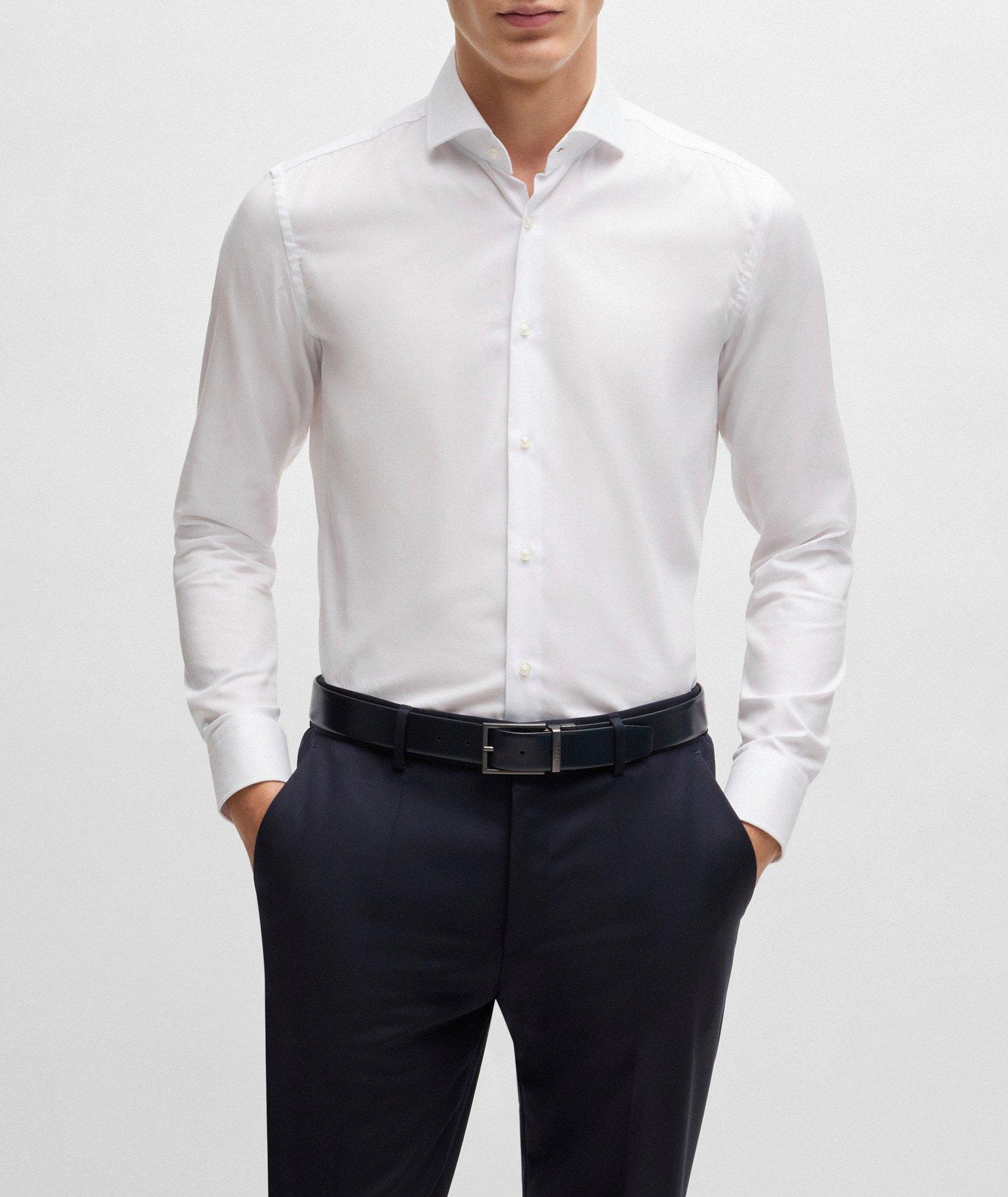 Hank Structured Cotton Dress Shirt  image 1
