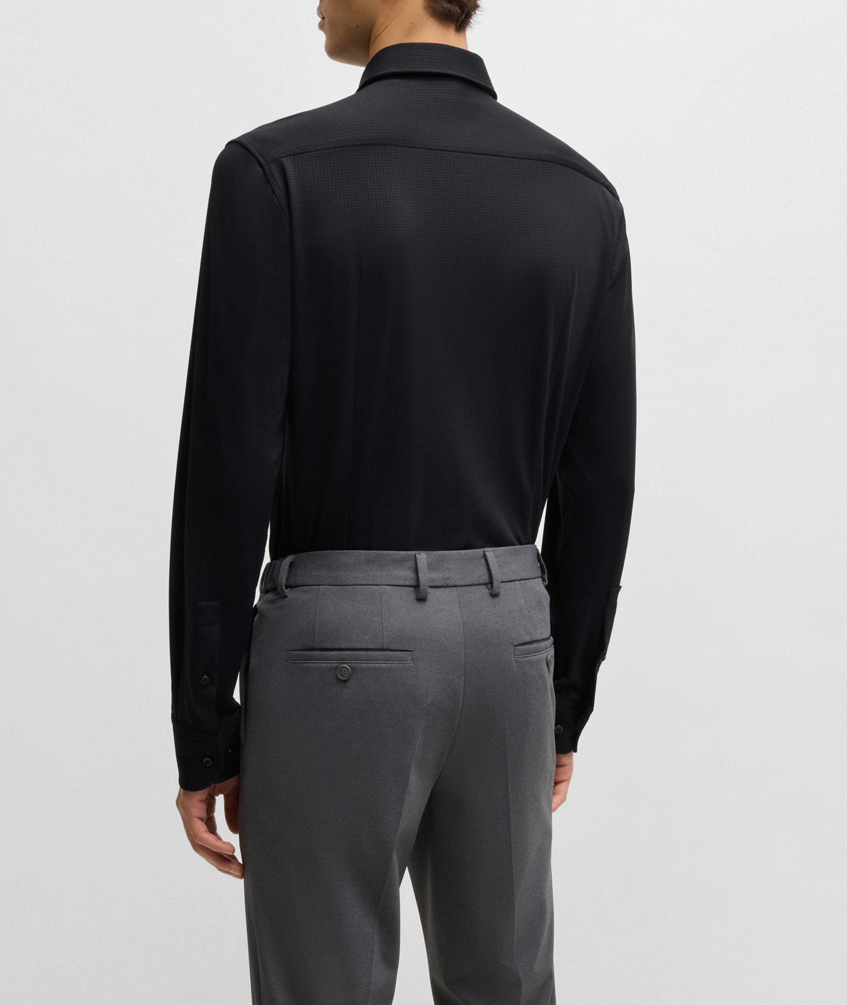 Hank Textured Jersey Dress Shirt image 2