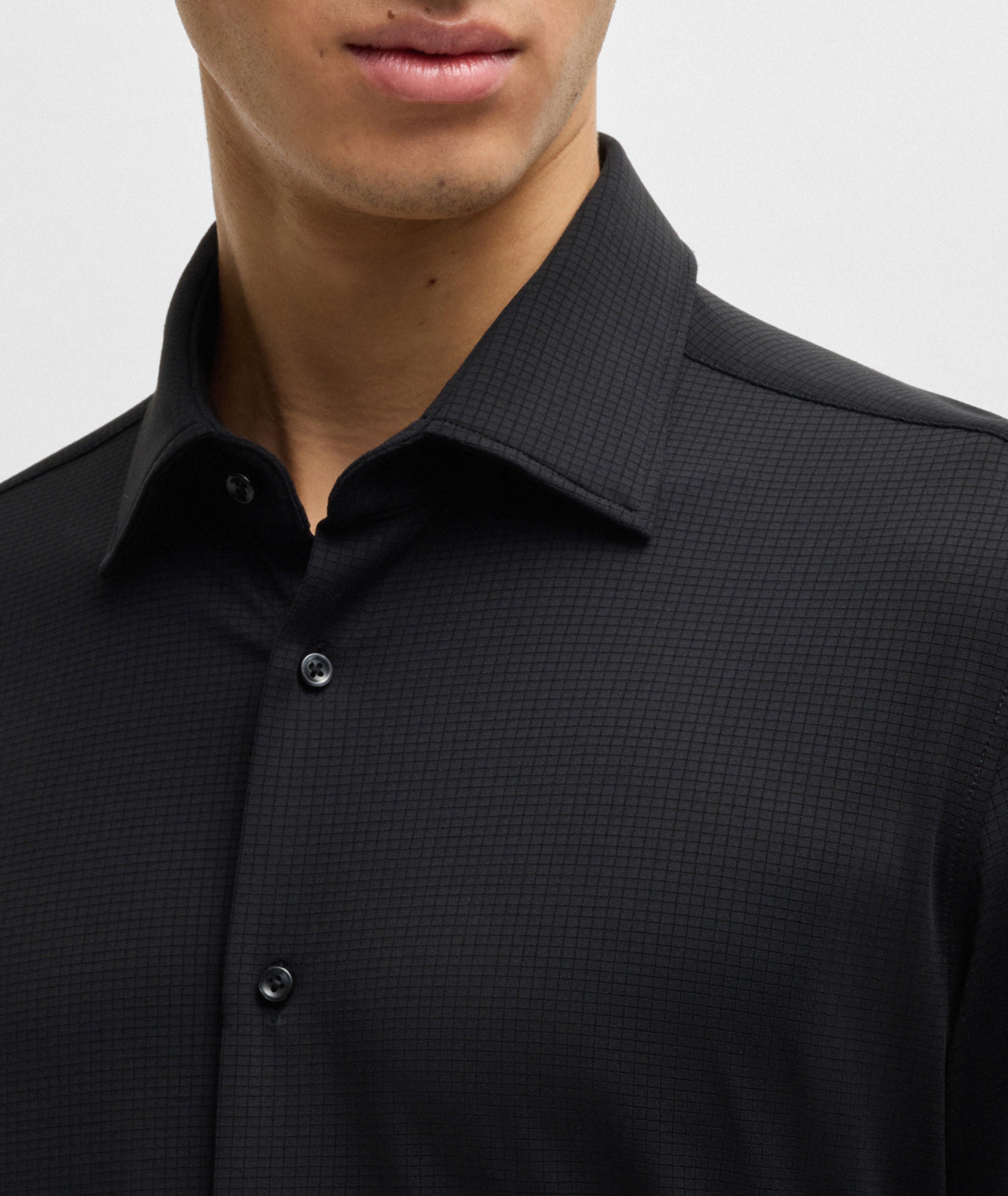 Hank Textured Jersey Dress Shirt image 3