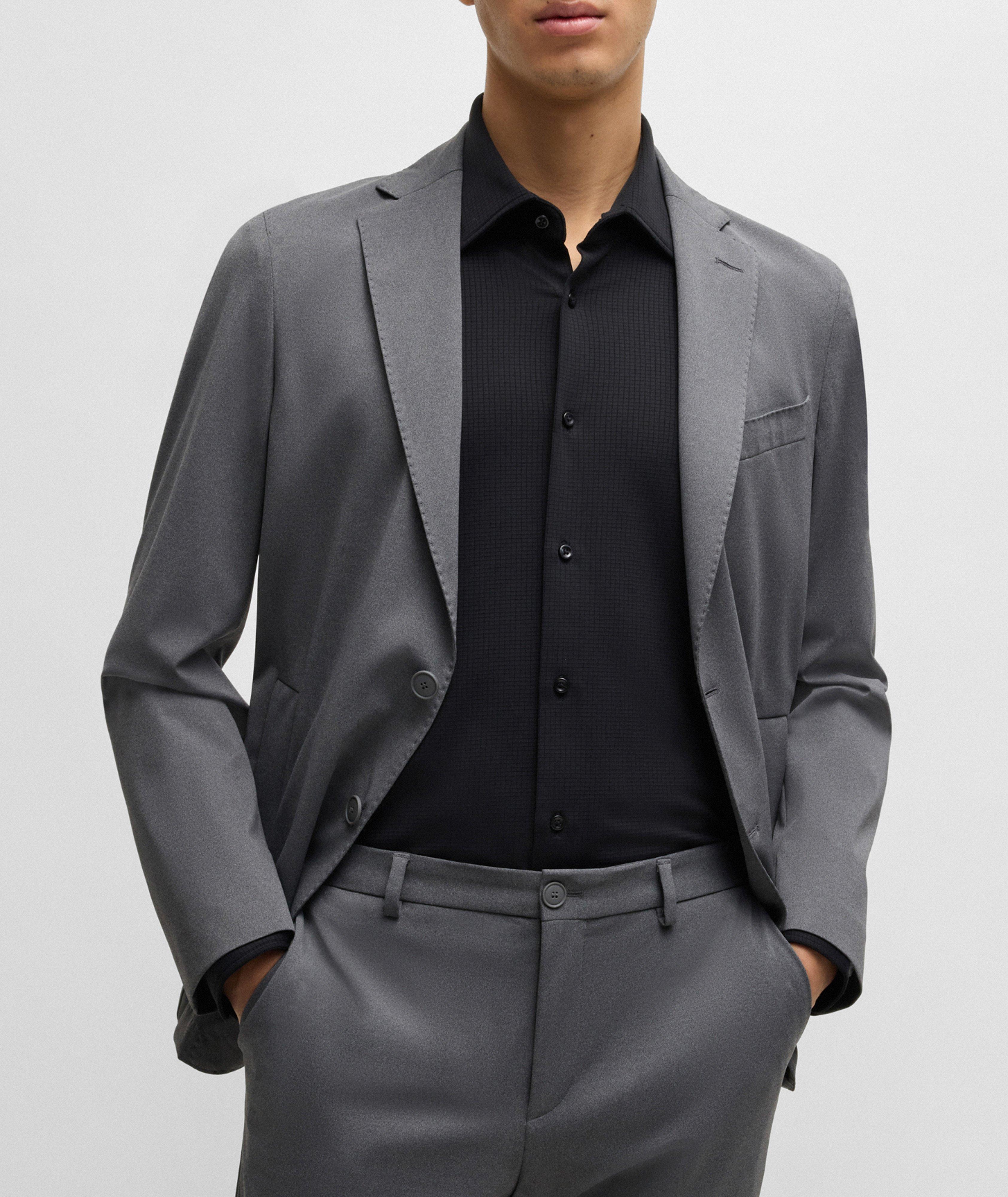 Hank Textured Jersey Dress Shirt image 4
