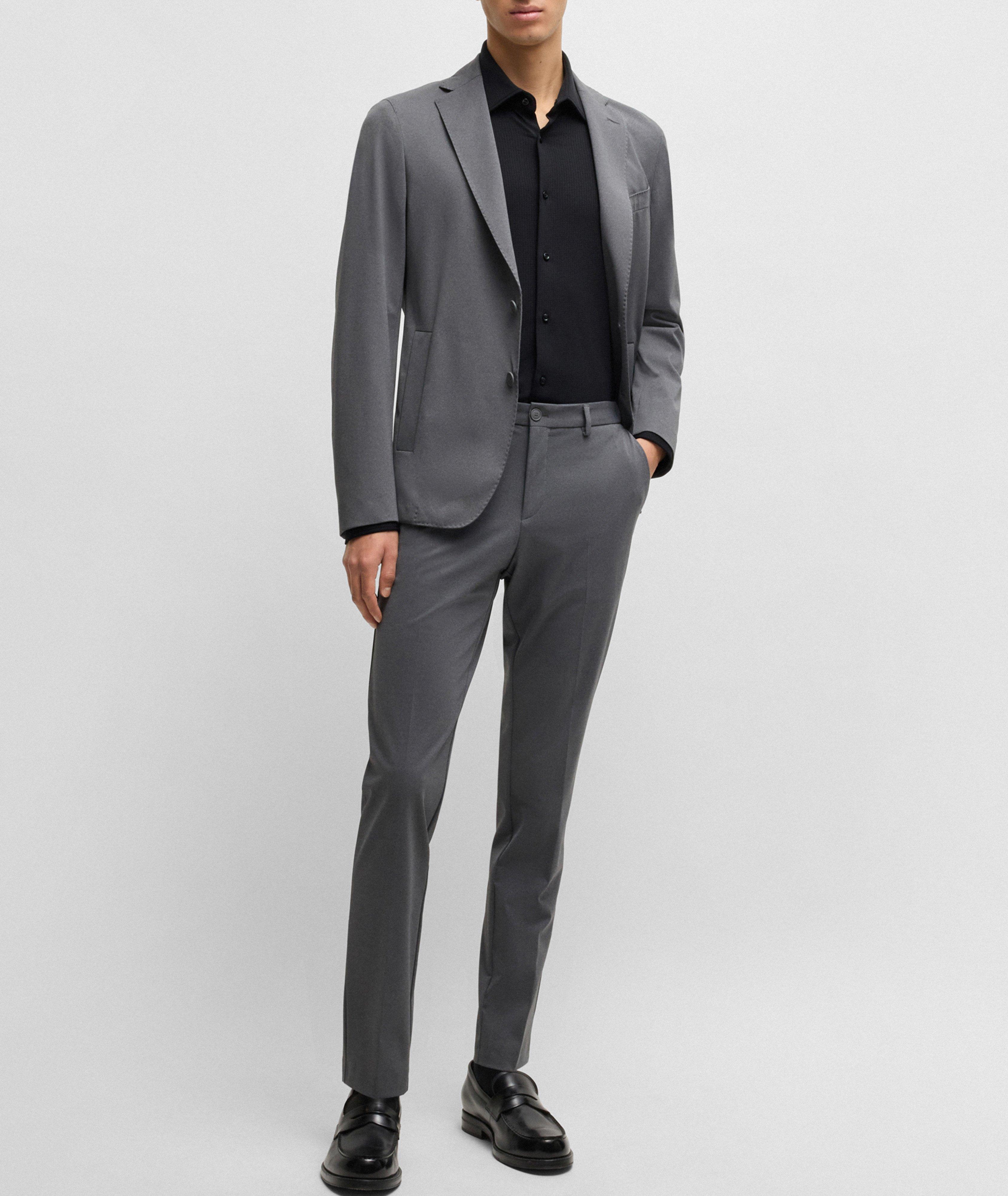 Hank Textured Jersey Dress Shirt image 5