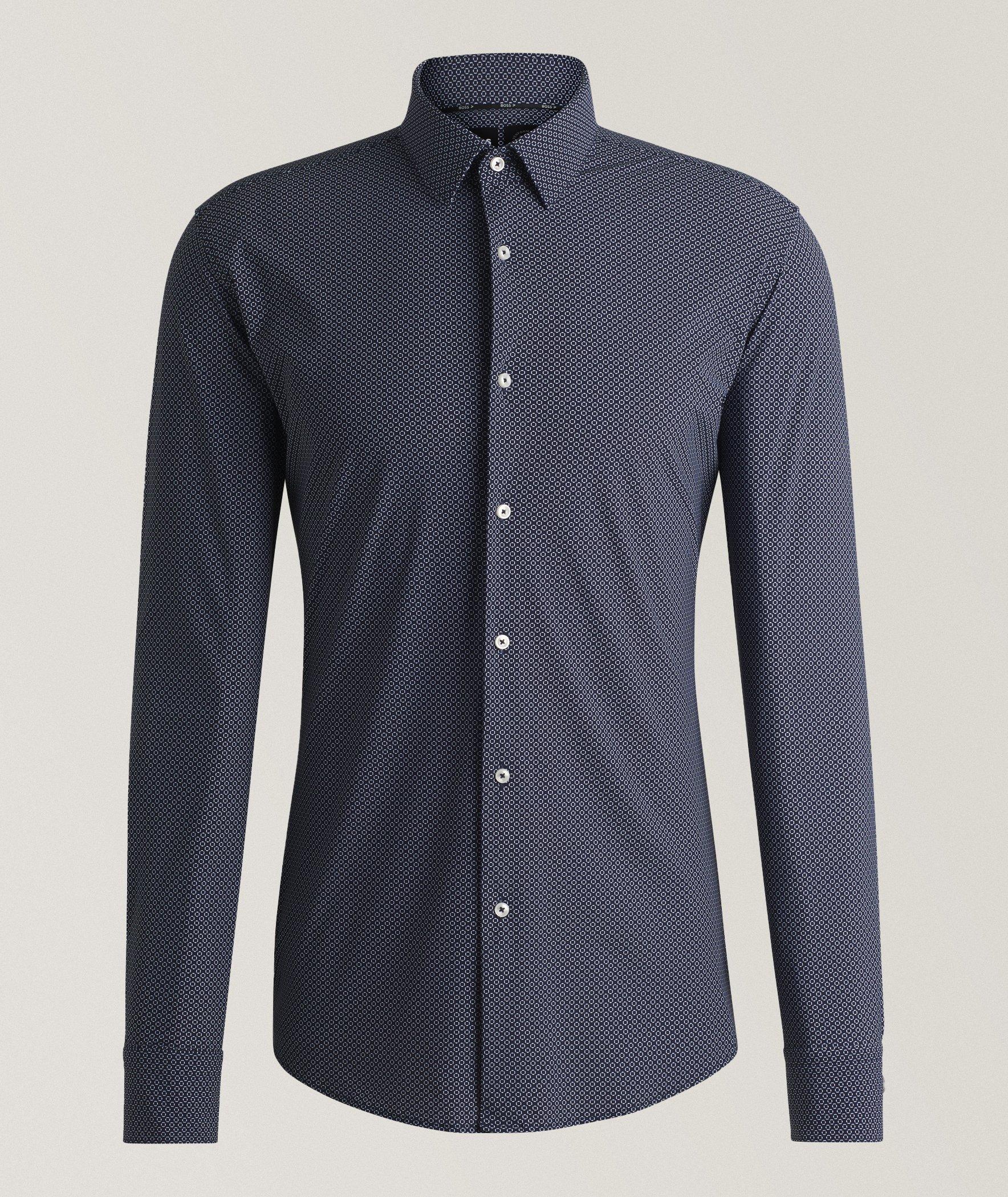 Chemise Hank en jersey performant à motif géométrique image 0