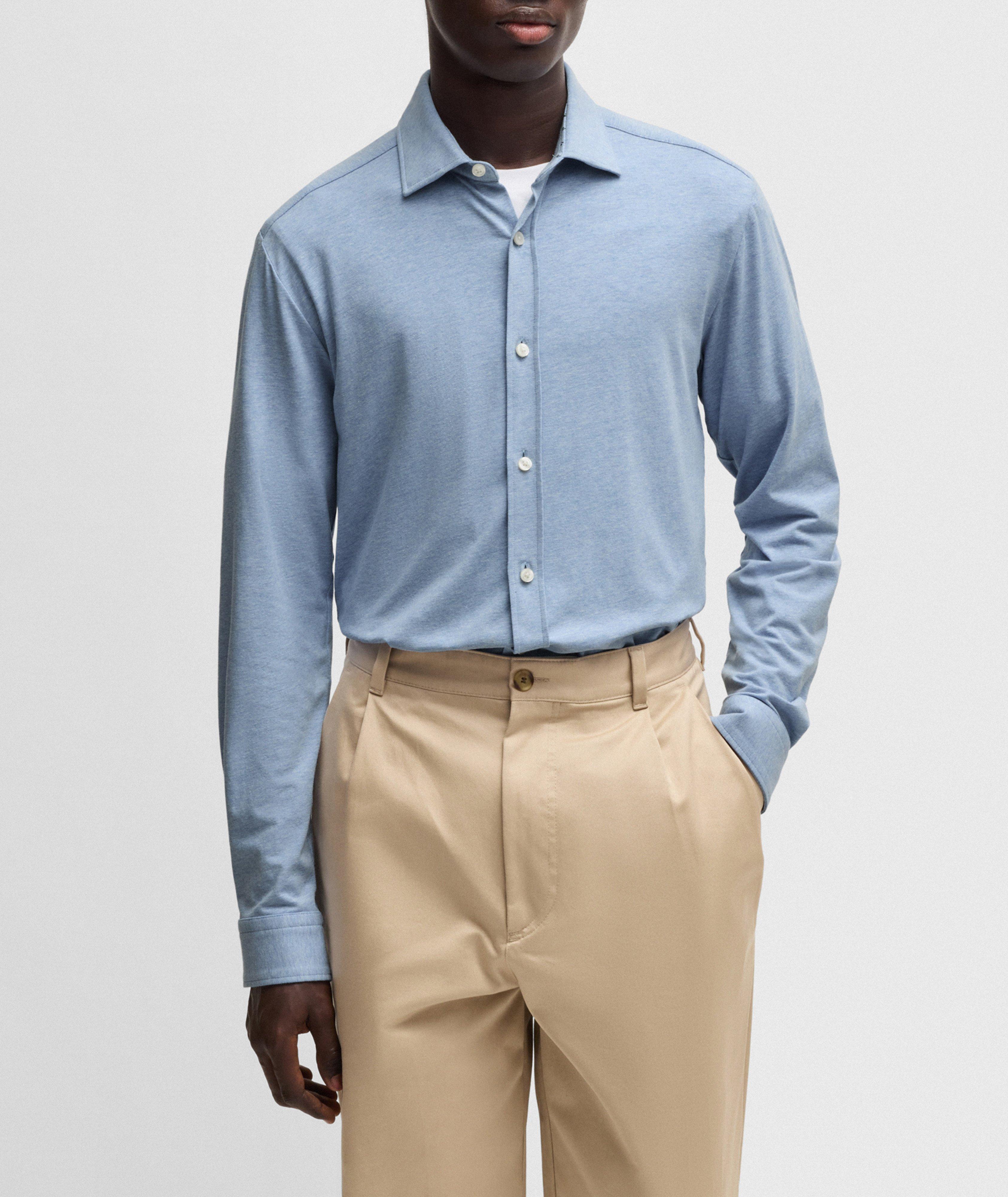 Roan Stretch-Cotton Jersey Shirt  image 1