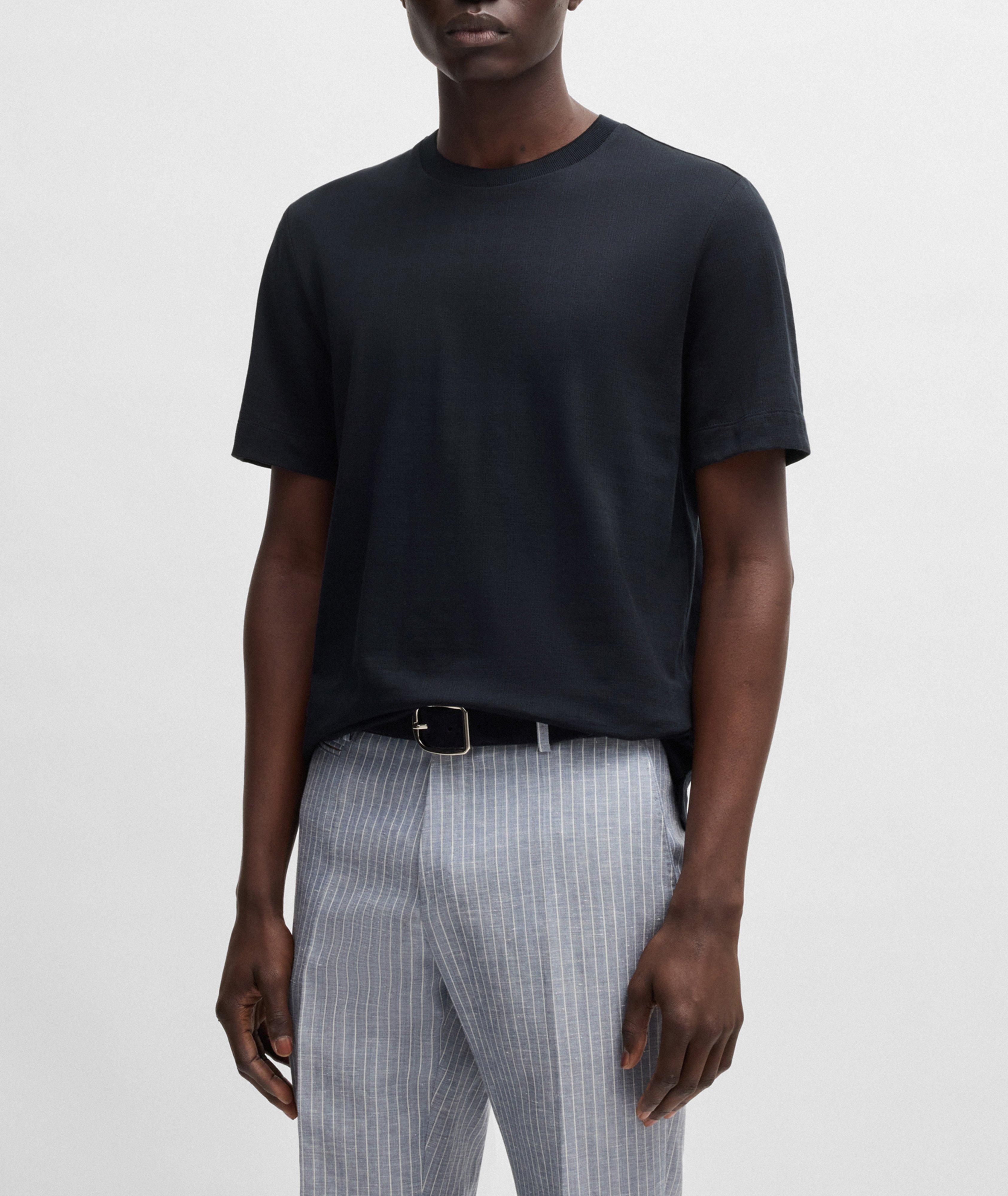 Tesar Cotton-Silk Jacquard T-Shirt  image 1