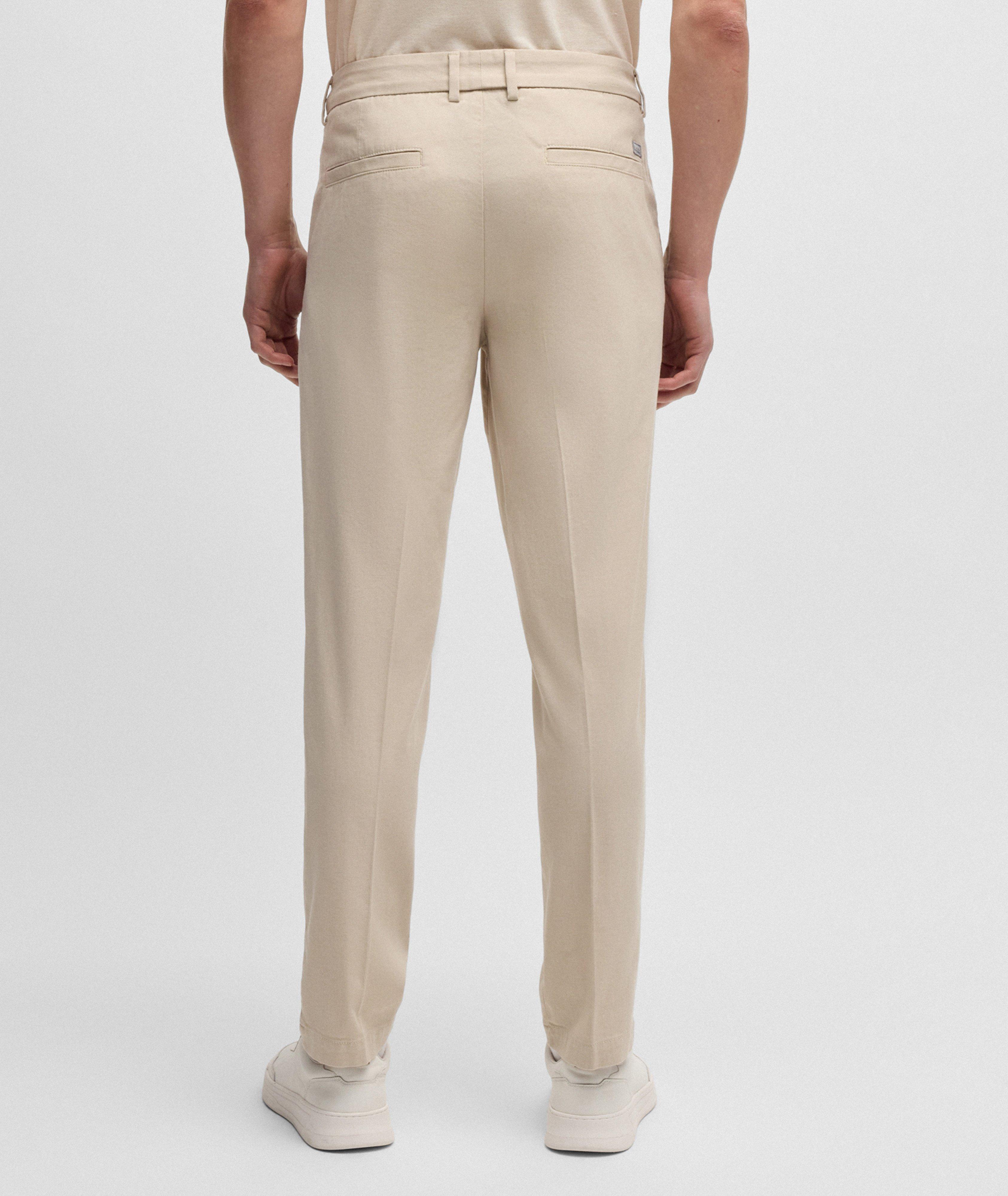 Kane Micro-Patterned Stretch-Cotton Pants image 2