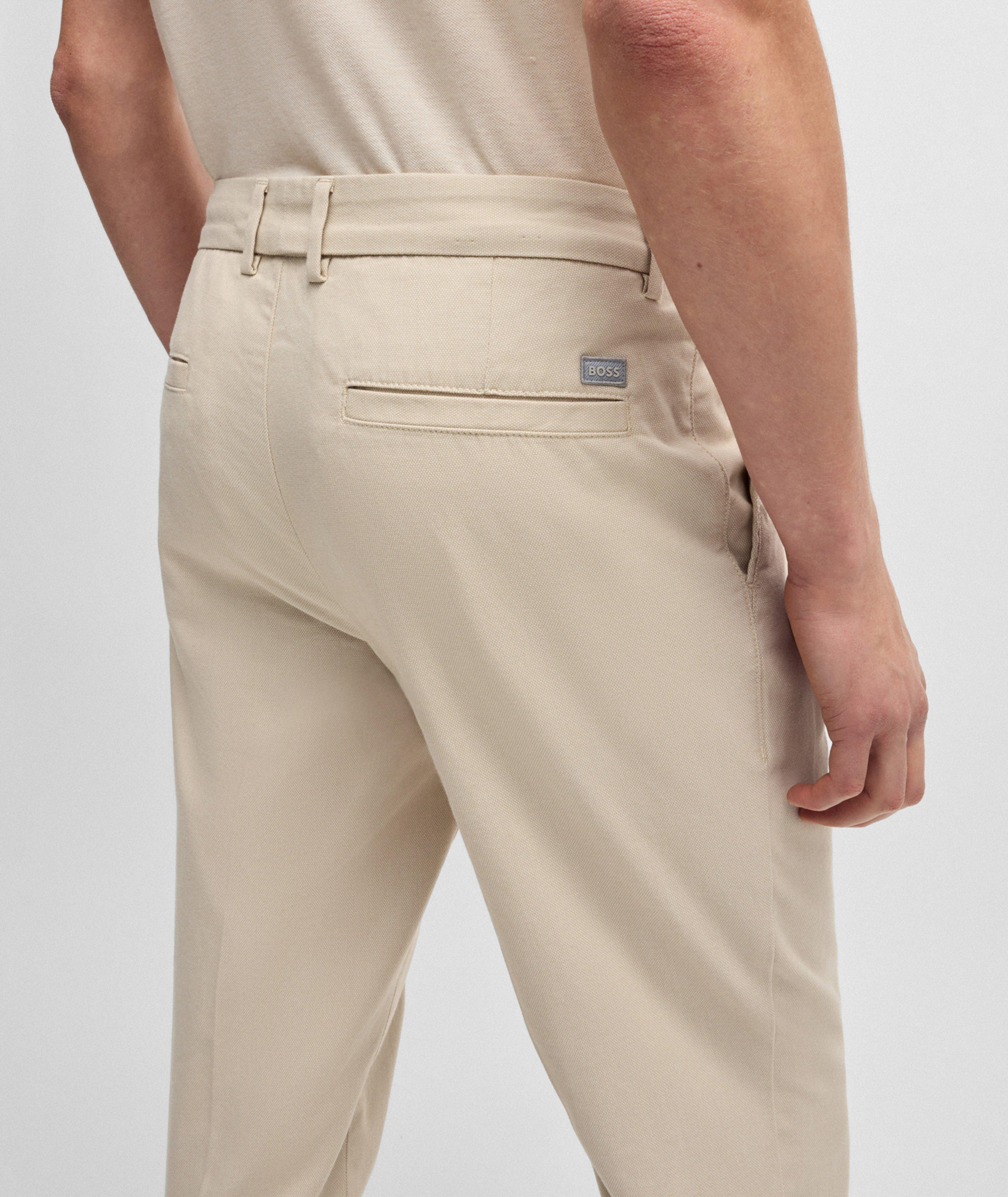 Kane Micro-Patterned Stretch-Cotton Pants image 3