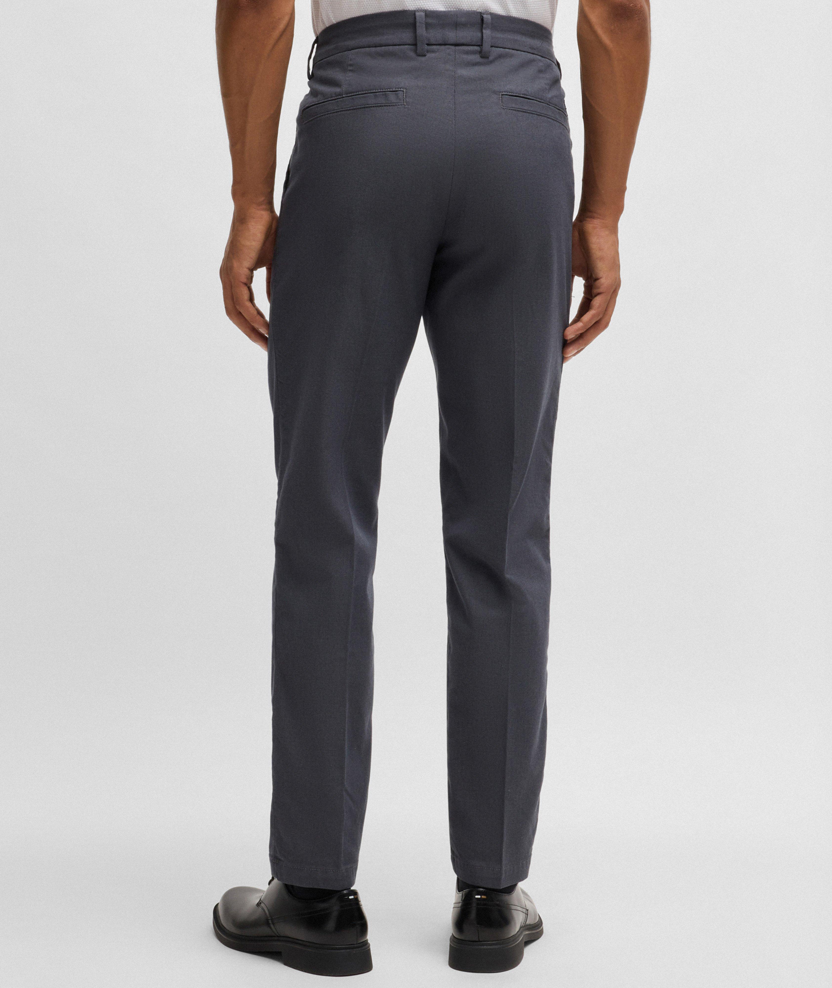 Kane Micro-Patterned Stretch-Cotton Pants image 2