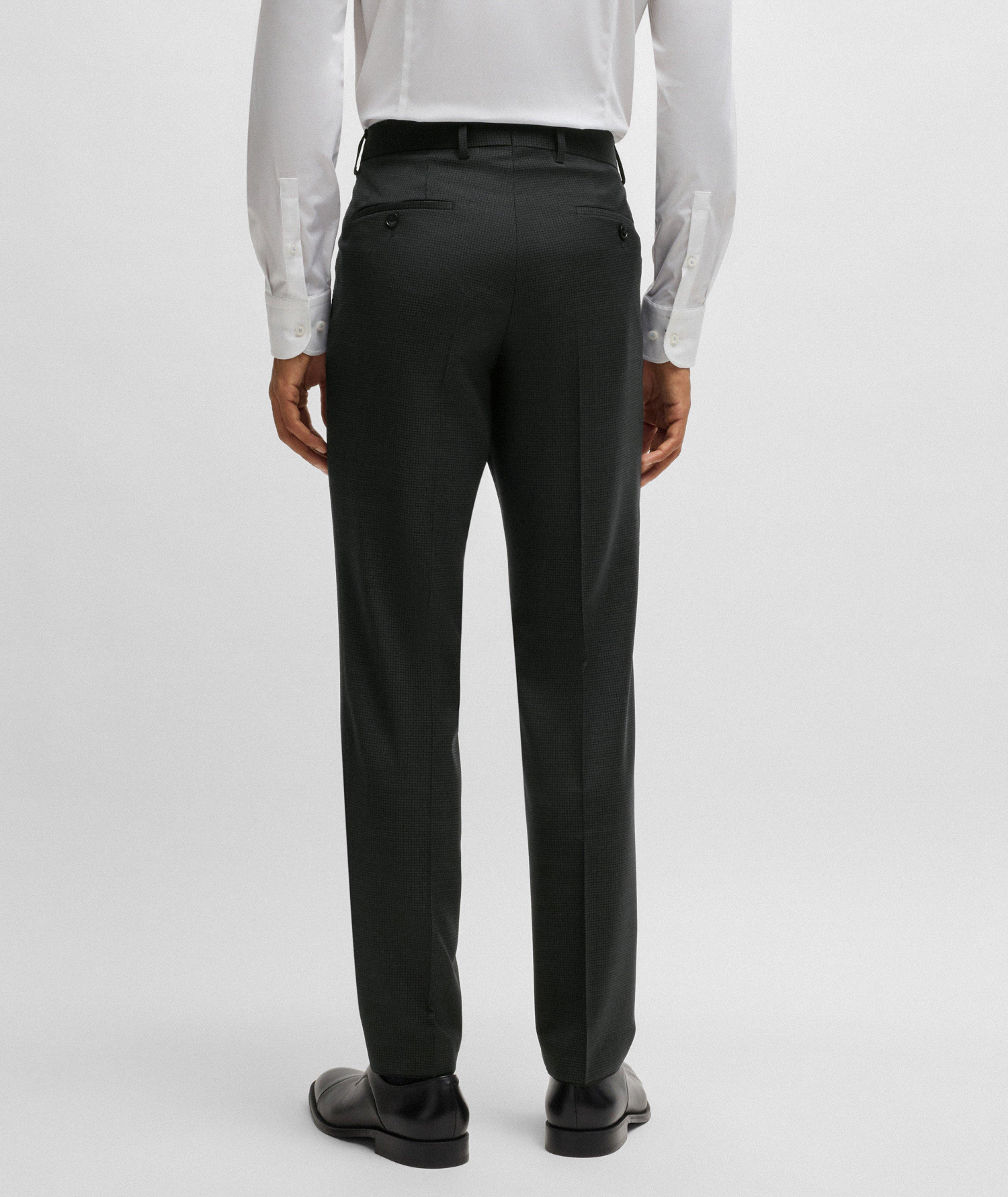 Patterned Strech-Wool Suit image 5