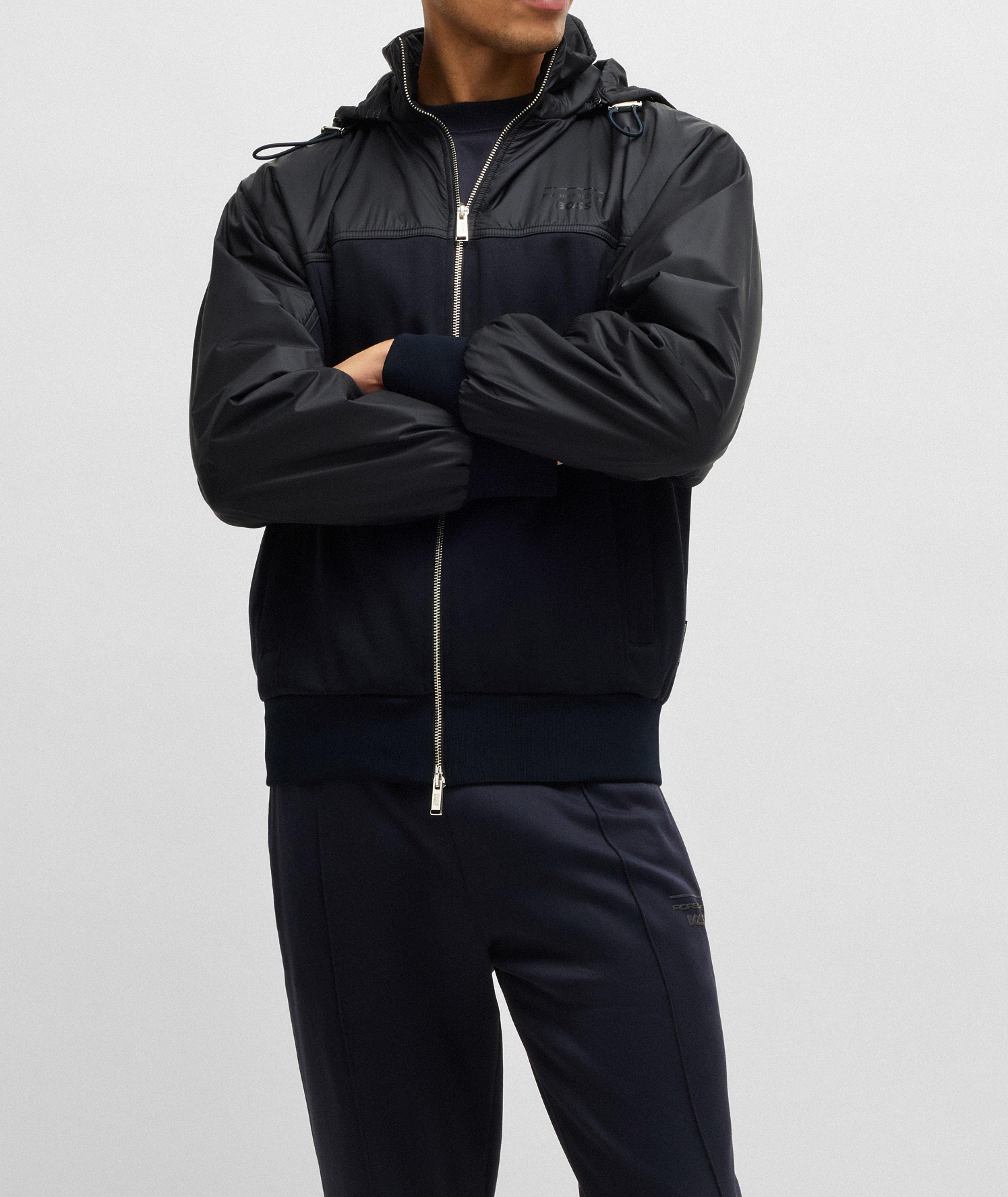 X Porsche Cotton-Blend Hooded Sweater  image 1