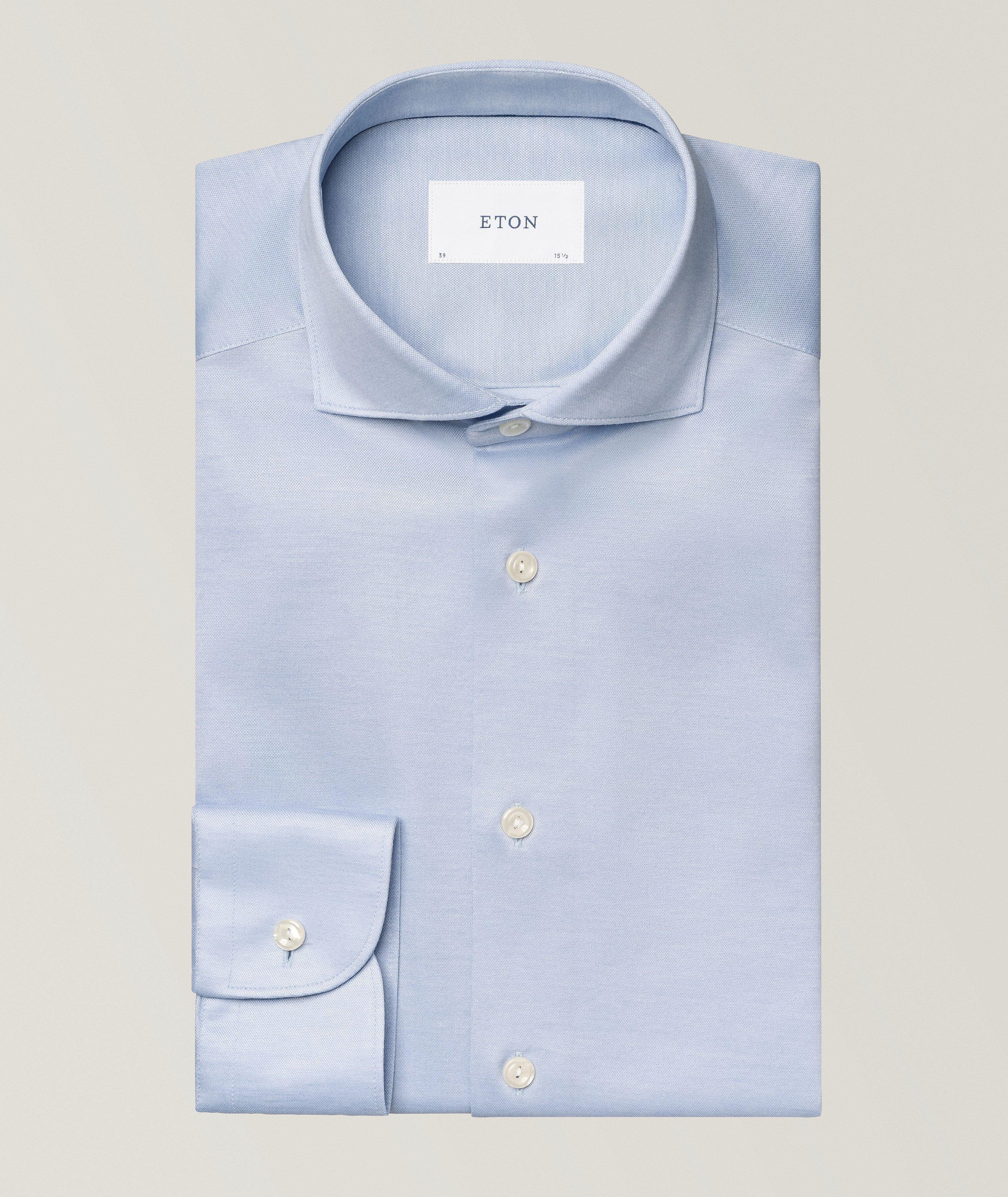 Slim-Fit Filo di Scozia Oxford Shirt image 1