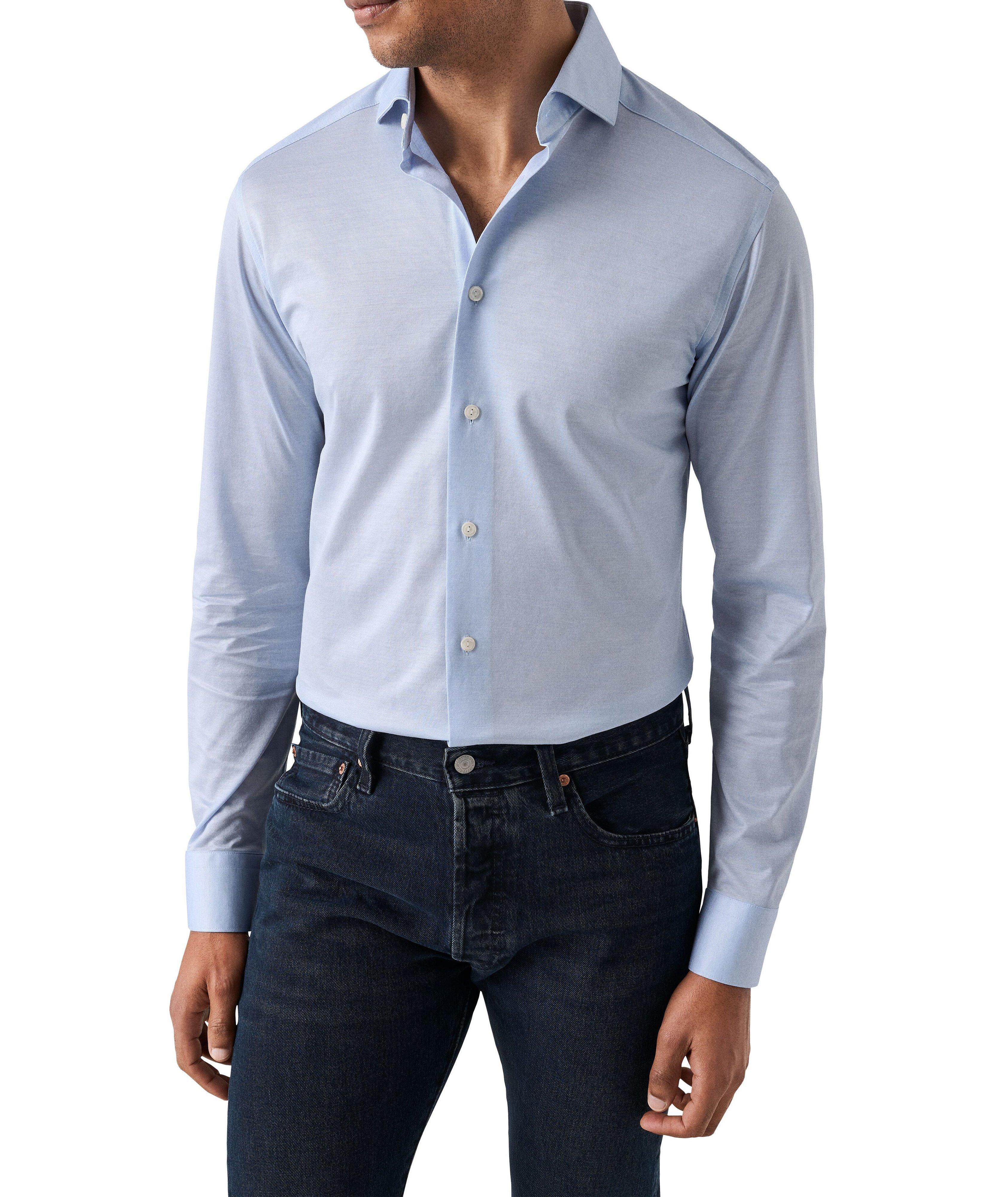 Slim-Fit Filo di Scozia Oxford Shirt image 2