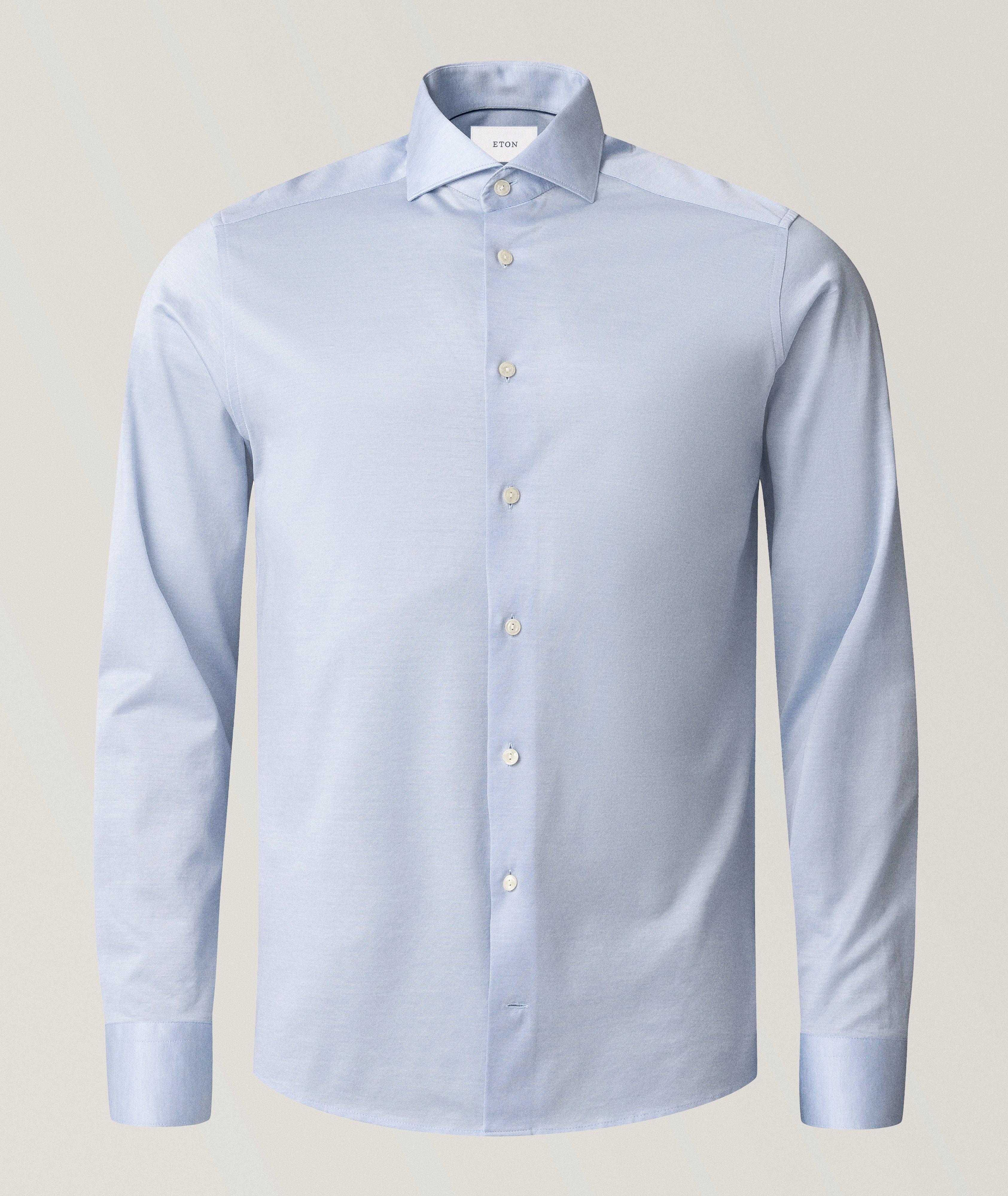 Slim-Fit Filo di Scozia Oxford Shirt image 0