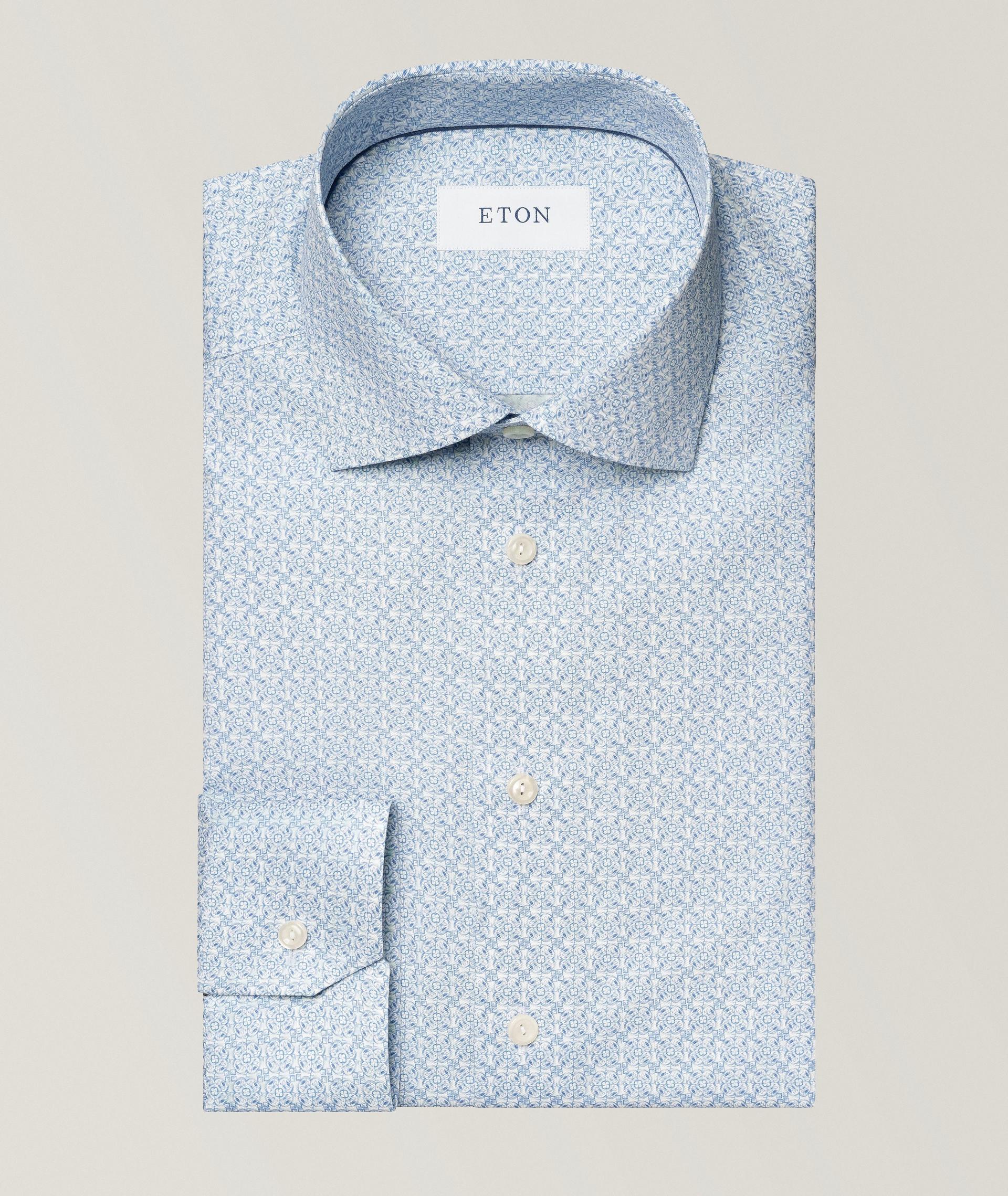 Contemporary-Fit Geometric Dress Shirt image 0