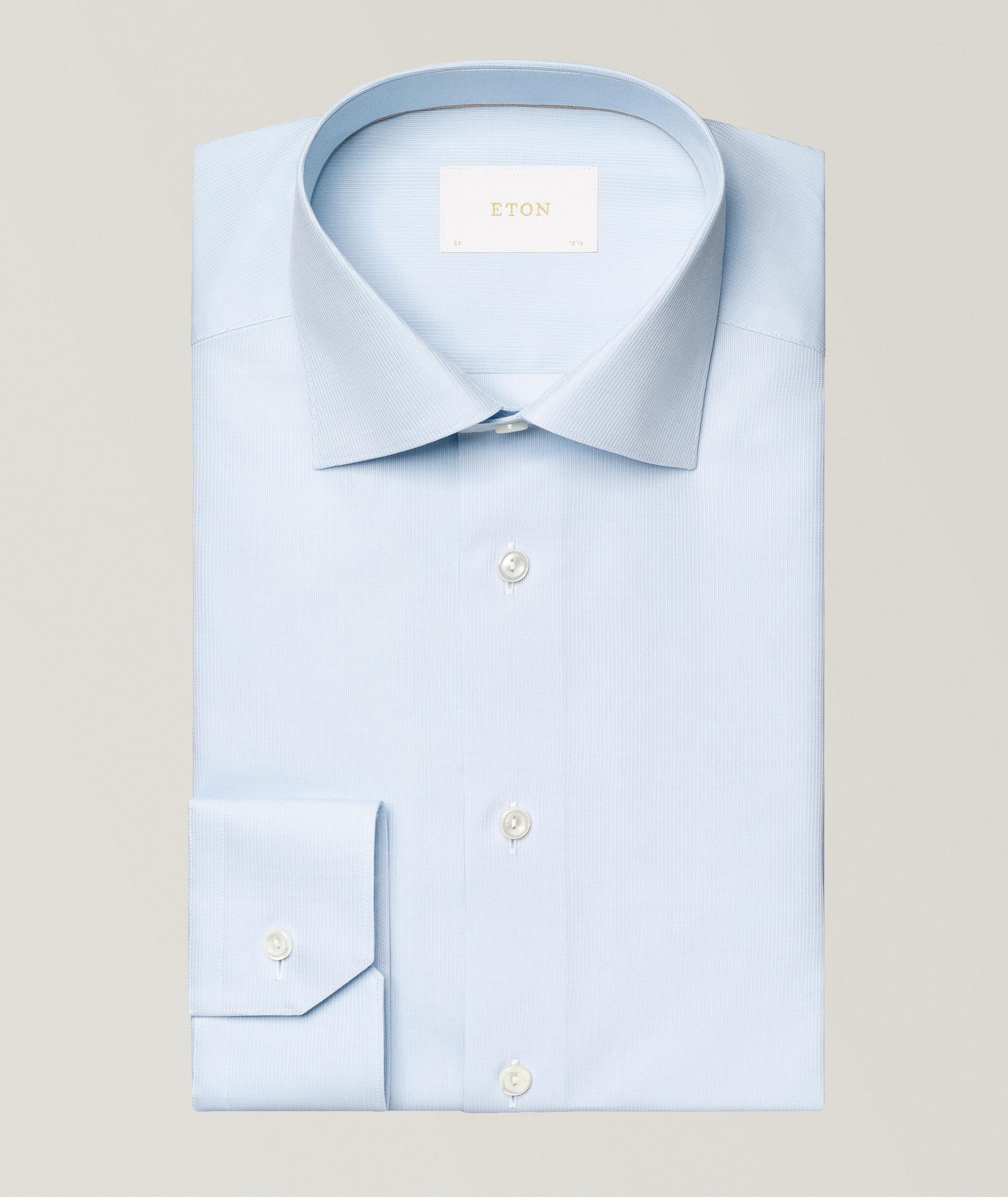 Slim-Fit Elevated Piqué Dress Shirt image 0