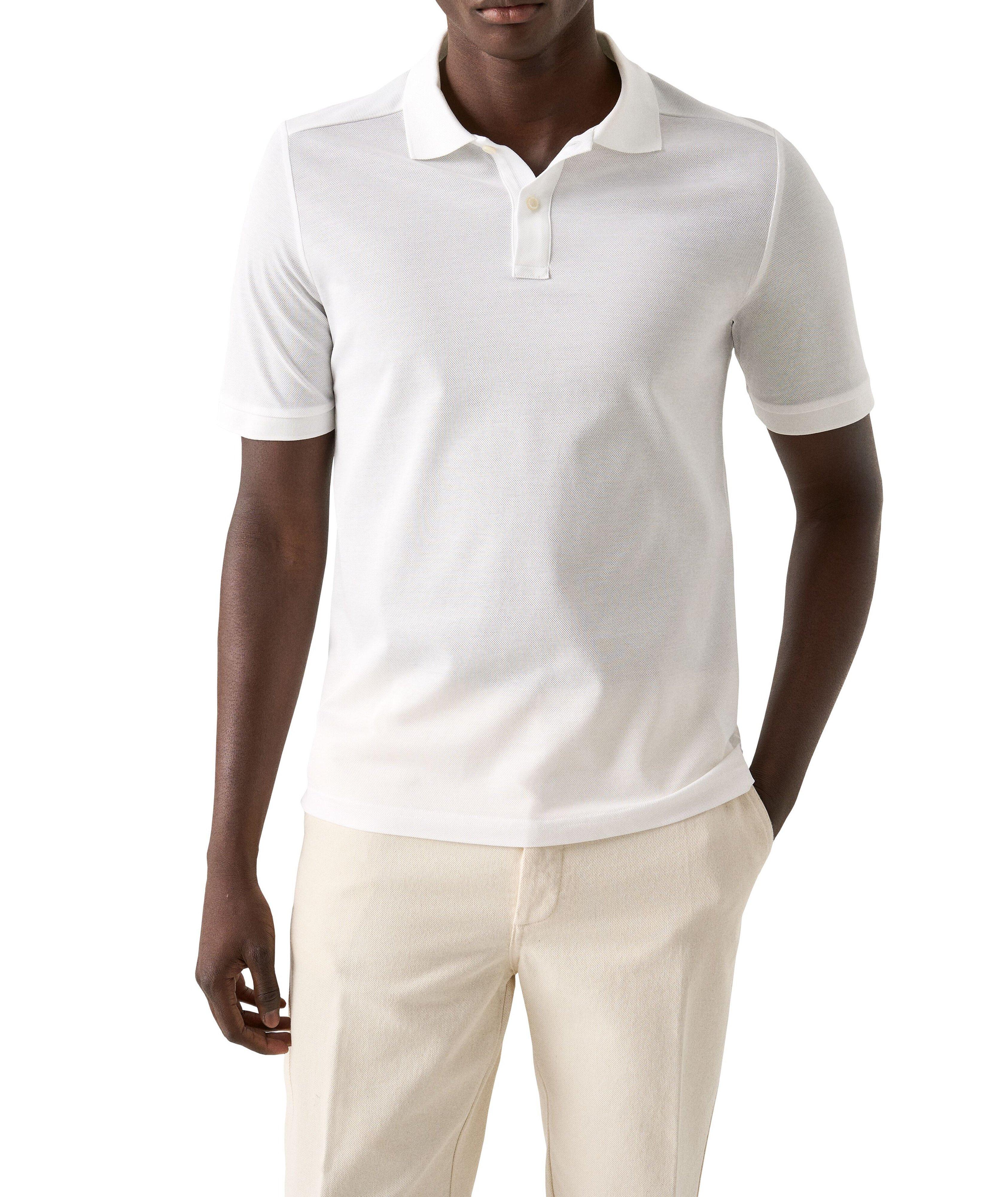 WHITE PIQUÉ POLO image 1