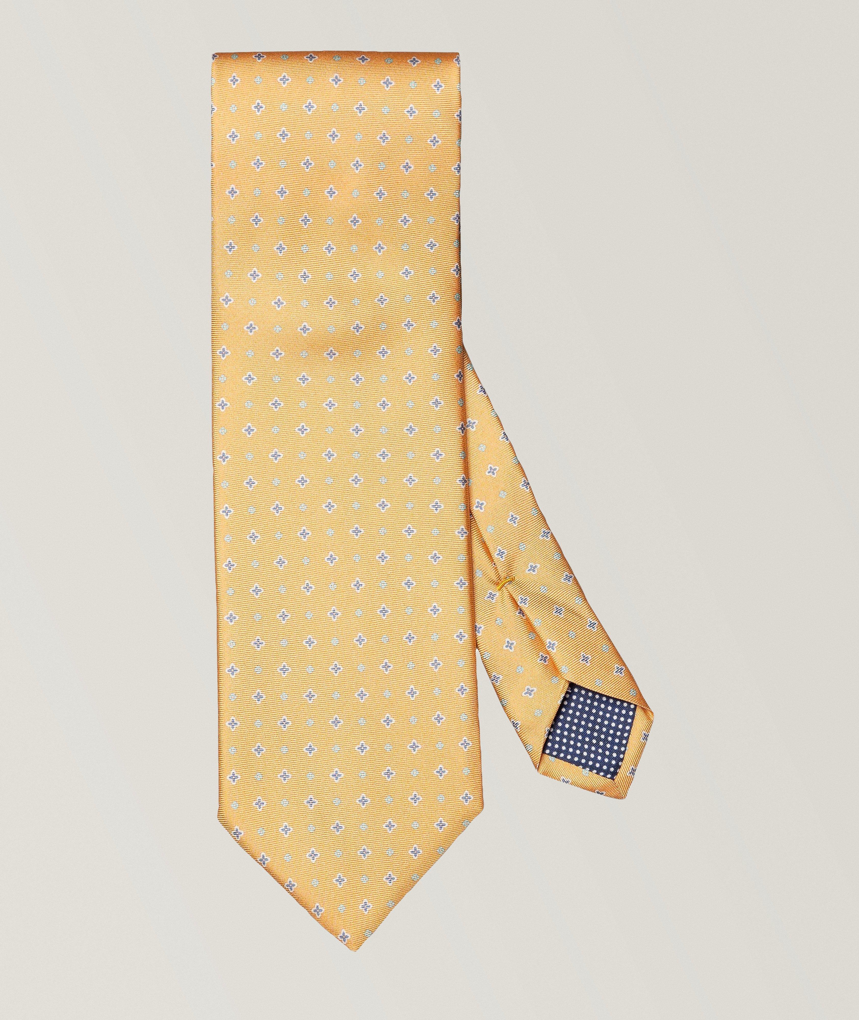 Micro-Floral Silk Tie image 0